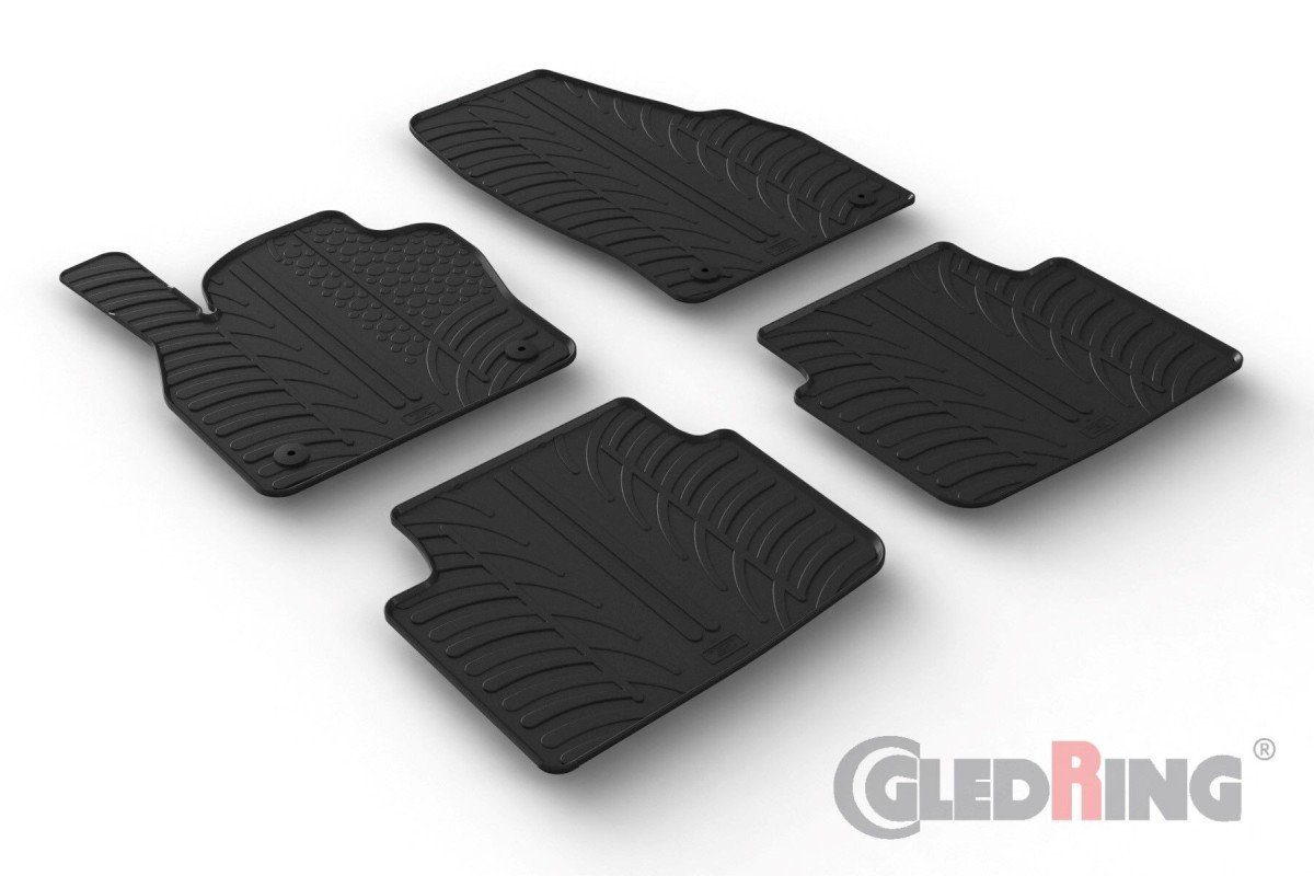 AZUGA Auto-Fußmatten Gummi-Fußmatten passend für Skoda Kamiq ab 2019, für Skoda Kamiq SUV