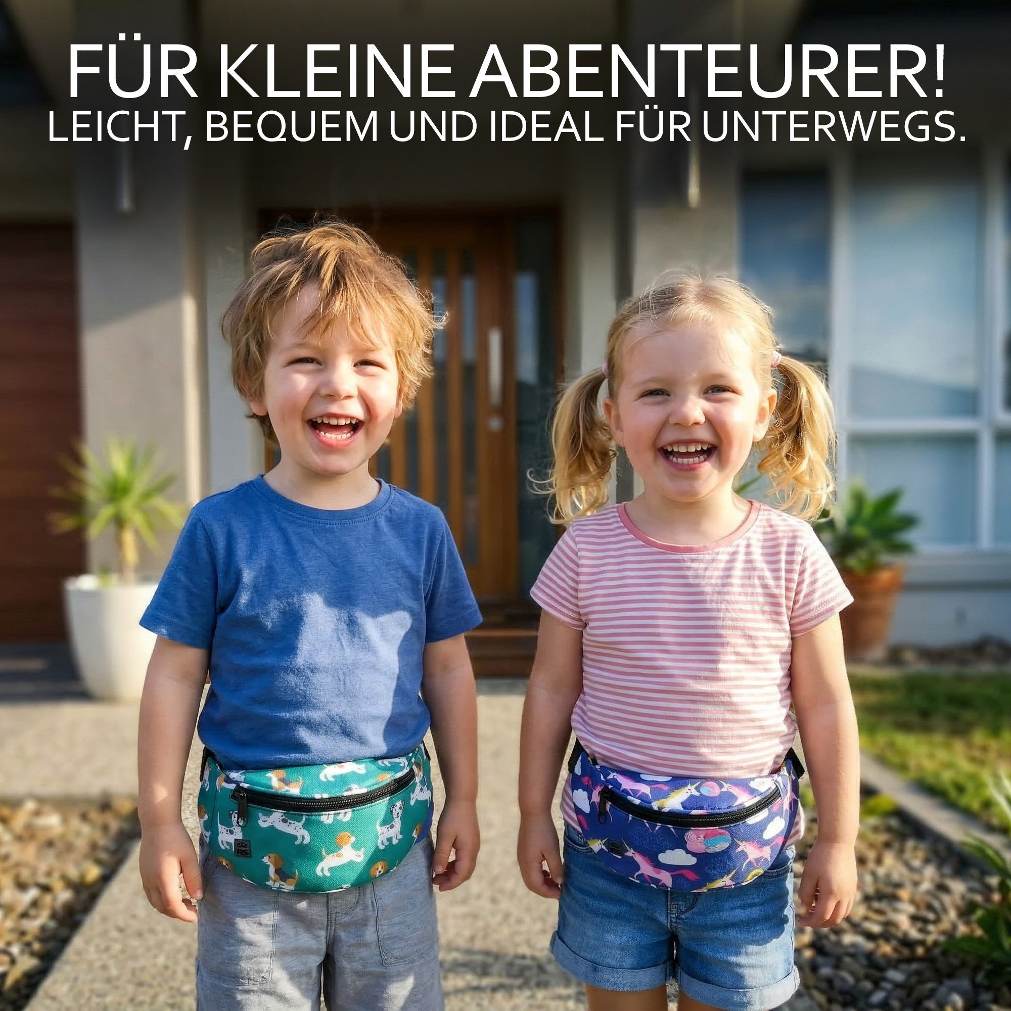 BambiniWelt by Rafael K. Gürteltasche Bauchtasche Kinder 3-7 Jahre Hüfttasche verstellbar robust abwaschbar