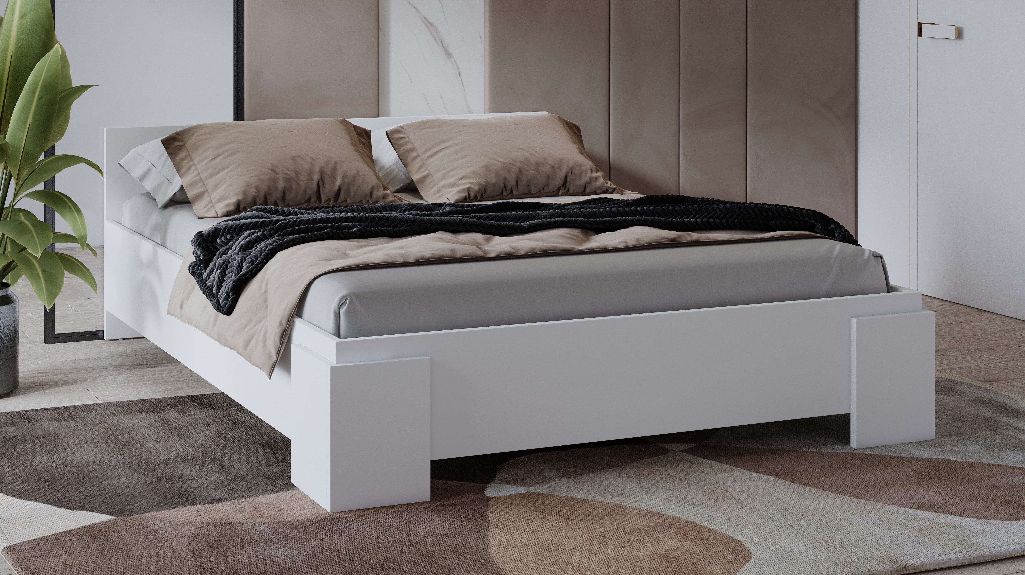 Home affaire Bettgestell "India, FSC-zertifizierter Holzwerkstoff, Made in günstig online kaufen