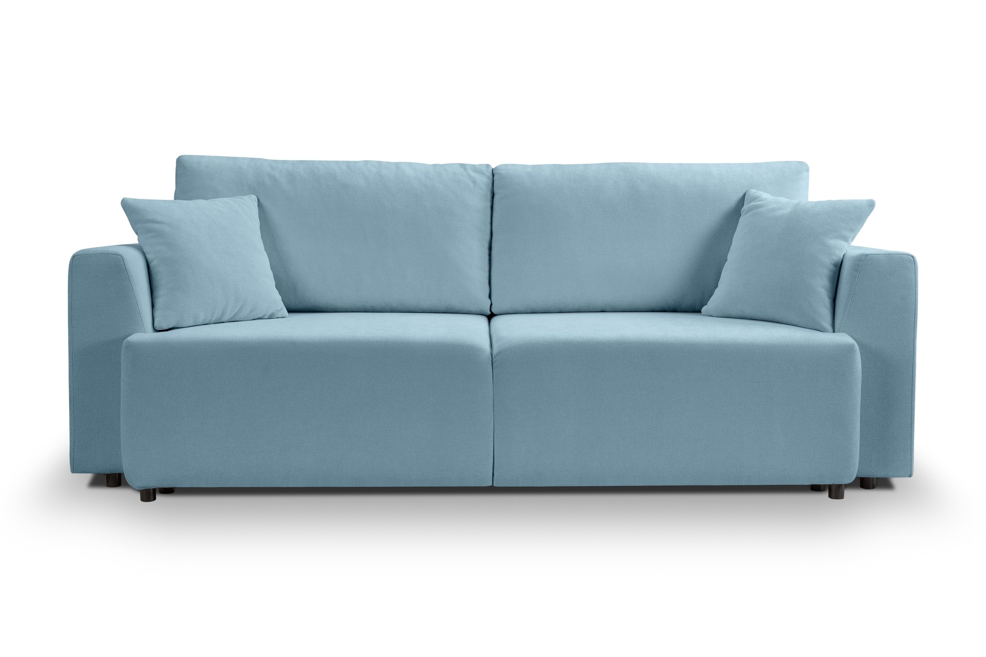 freiraum Schlafsofa Point, in hellblau, Webstoff - 250x95x99cm (BxHxT)