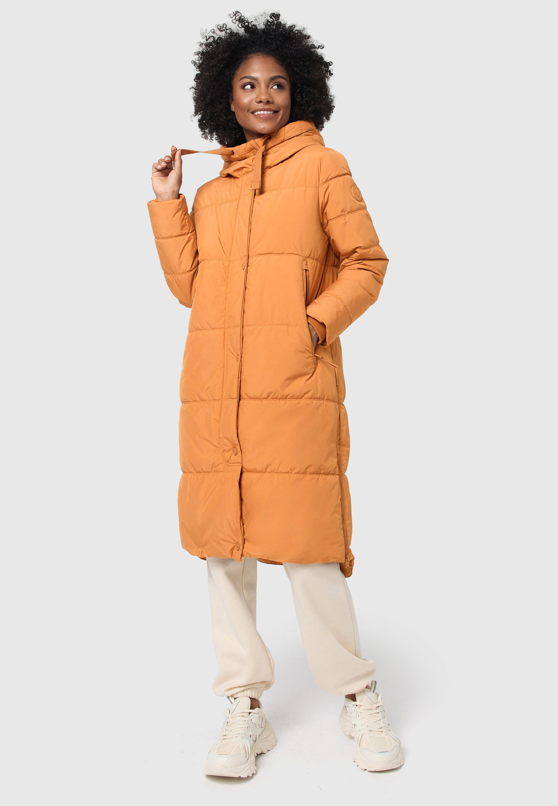 Marikoo Winterjacke "Soranaa", langer Winter Mantel mit Kapuze günstig online kaufen