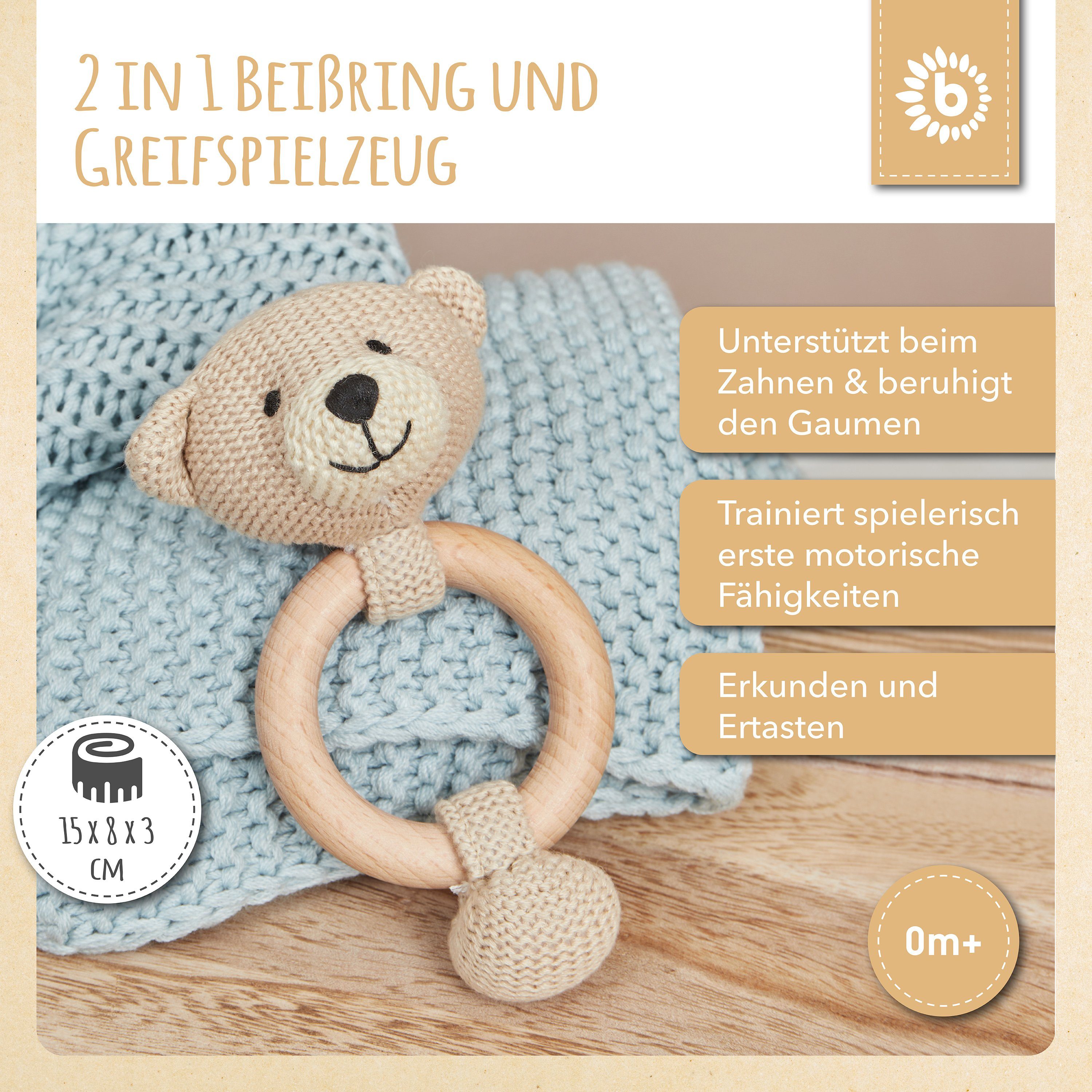 BIECO Greifspielzeug Bieco Greifling Baby Rassel günstig online kaufen