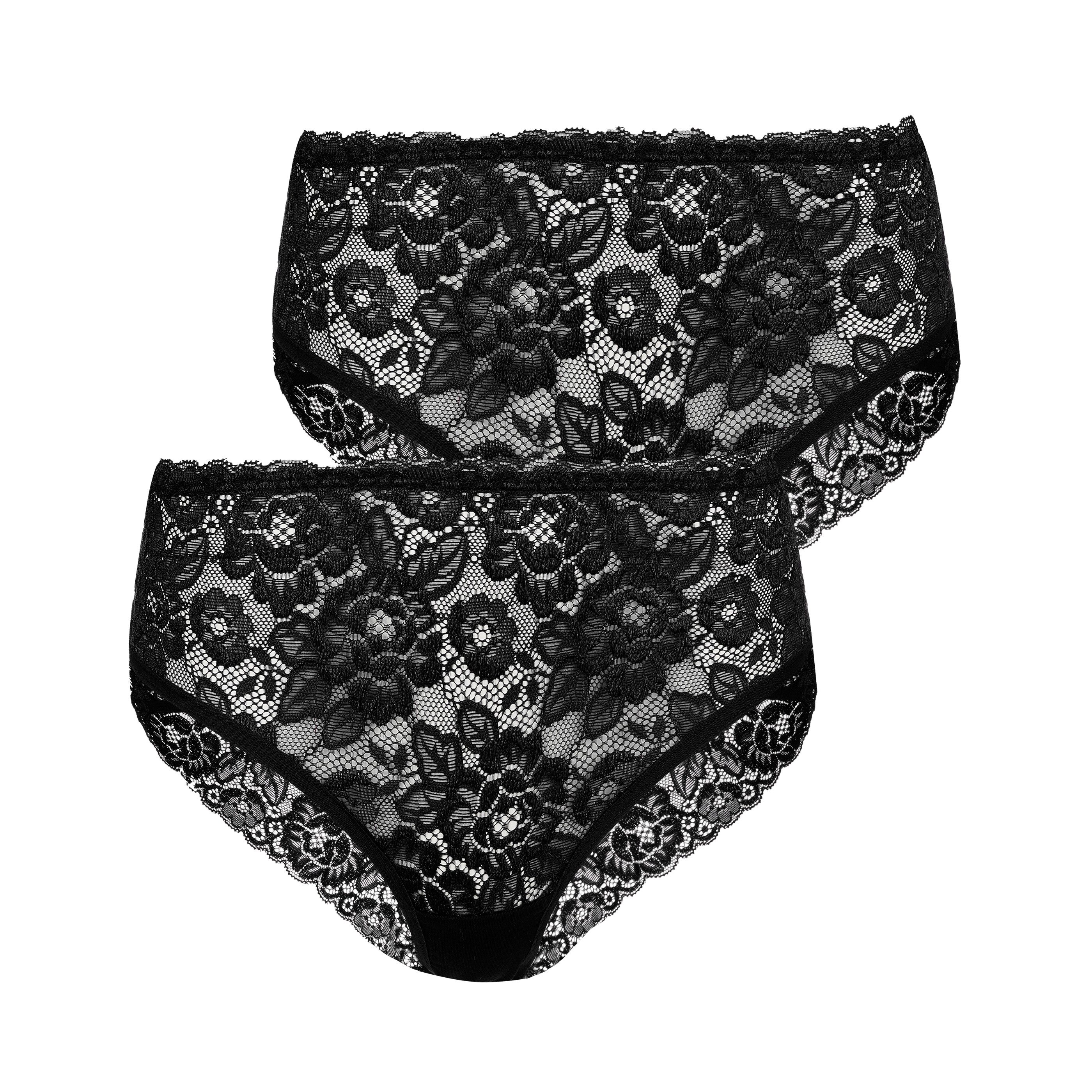 Evoni Hipster Damen Set Brazilian Slips aus Spitze im Doppelpack günstig online kaufen