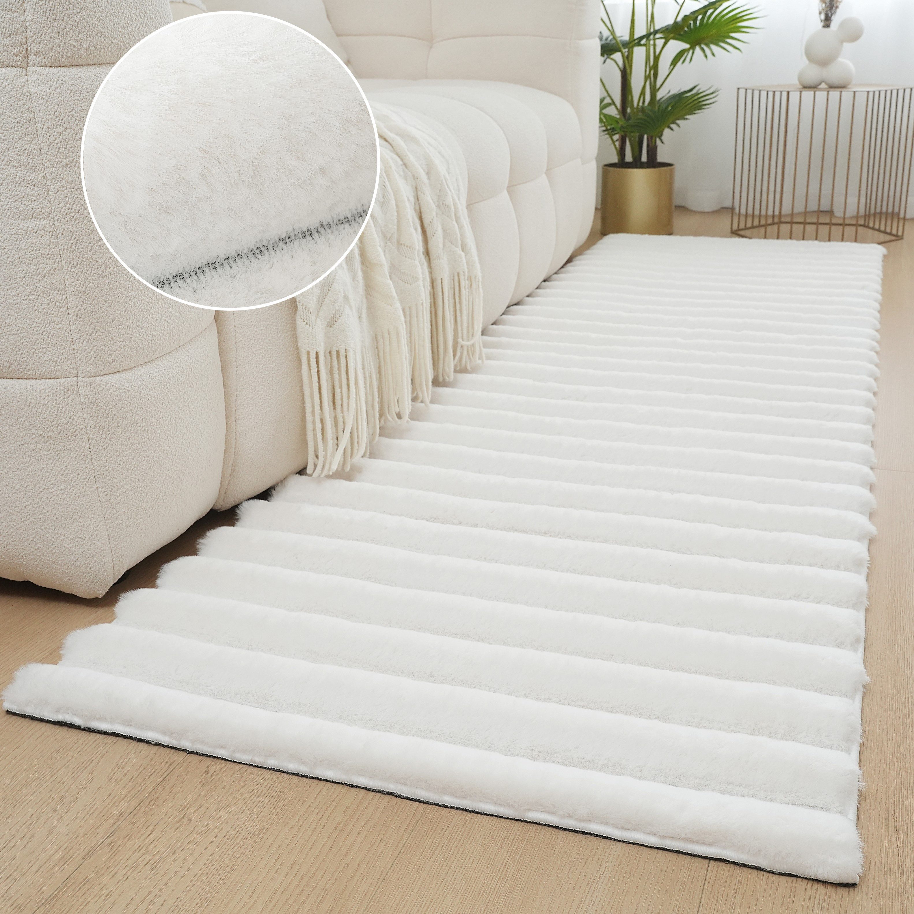 my home Läufer Melanie 67x230cm, Kunstfellteppich, besonders weich, Hoch-Ti günstig online kaufen