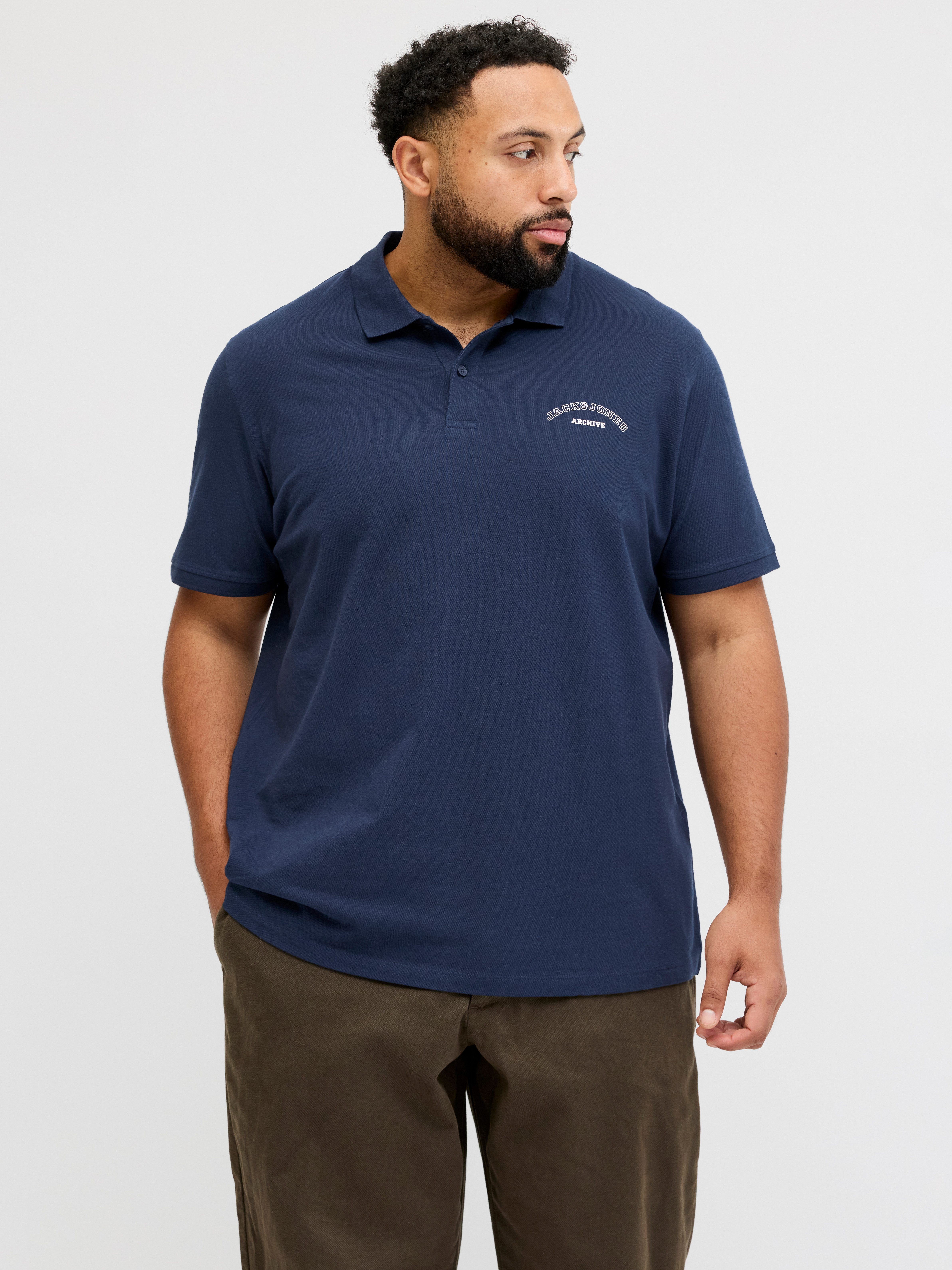 Jack & Jones PlusSize Poloshirt JJCOLLEGE LOGO POLO SS PLS