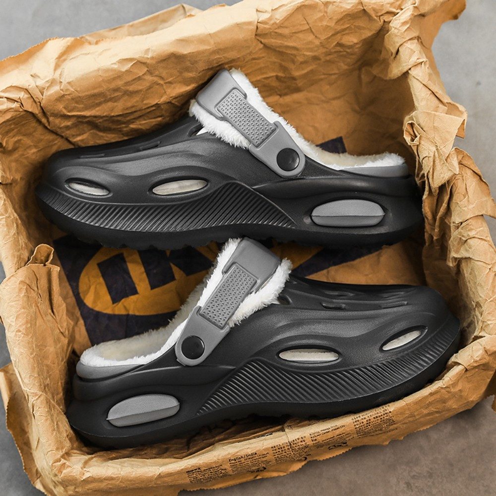 HUSK'SWARE Clog (Gefütterte Clogs für Damen und Herren – warme) Gefütterte Lochschuhe – komfortabel, warm und atmungsaktiv