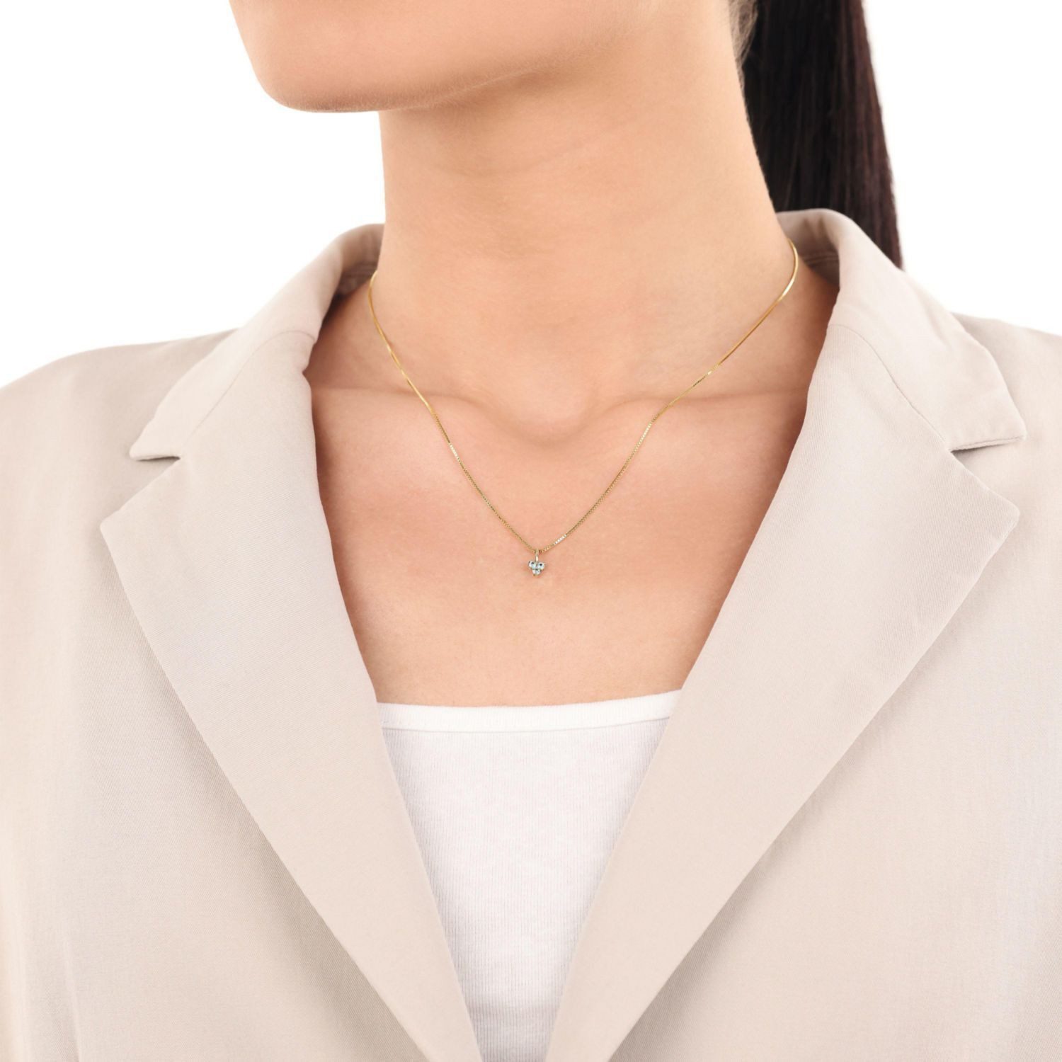 Amor Kettenanhänger Amor Motivanhänger für Damen, Gold 375, Topas (sonstige günstig online kaufen