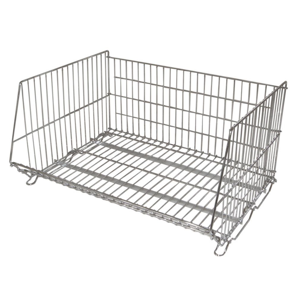 Drahtkorb Stapelkorb, 800x600x400 mm, glanzverzinkt