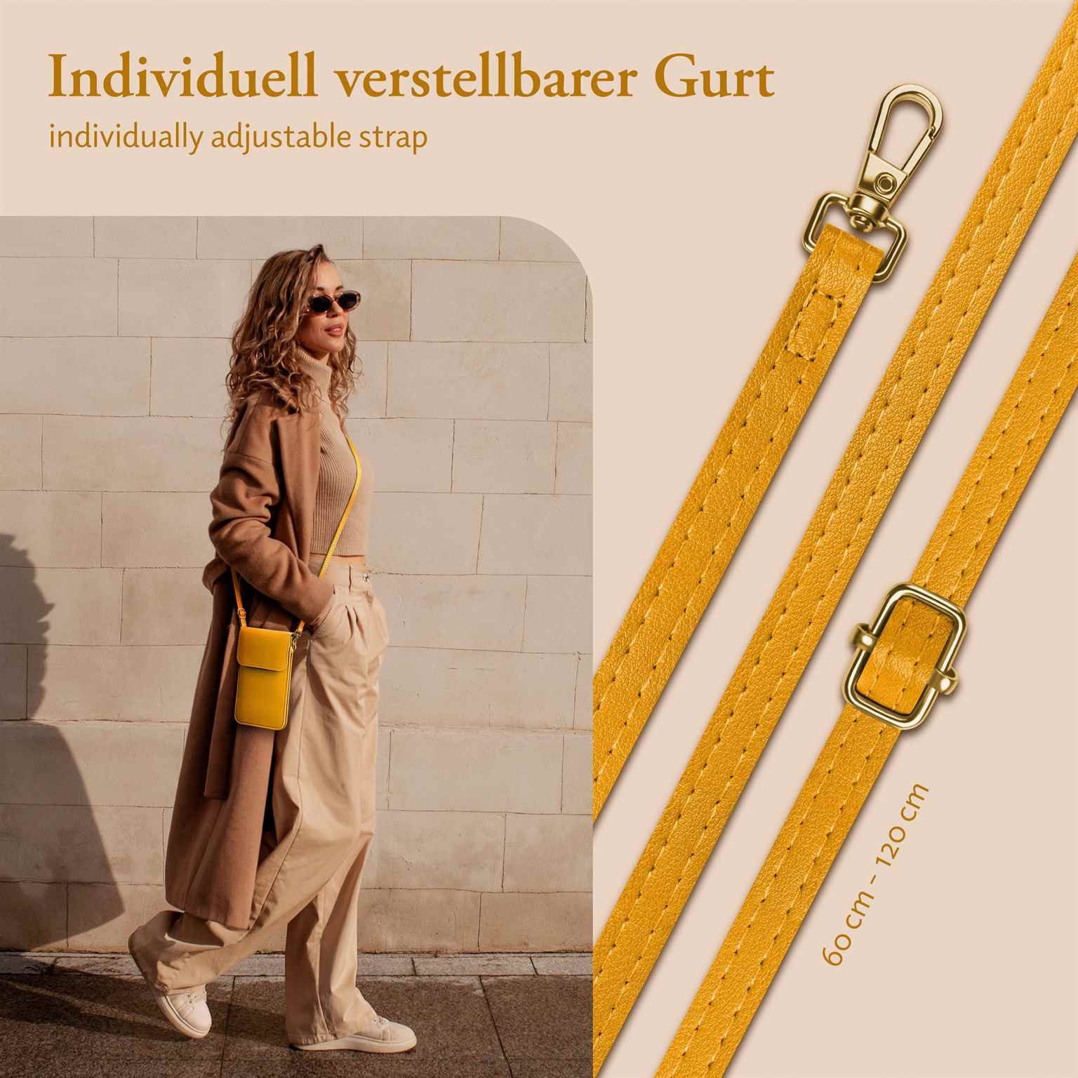 moex Handyhülle moex® CitySling für Samsung Galaxy S20 FE, Handytasche zum Umhängen kleine Handtasche mit Handyfach Touch-Fenster