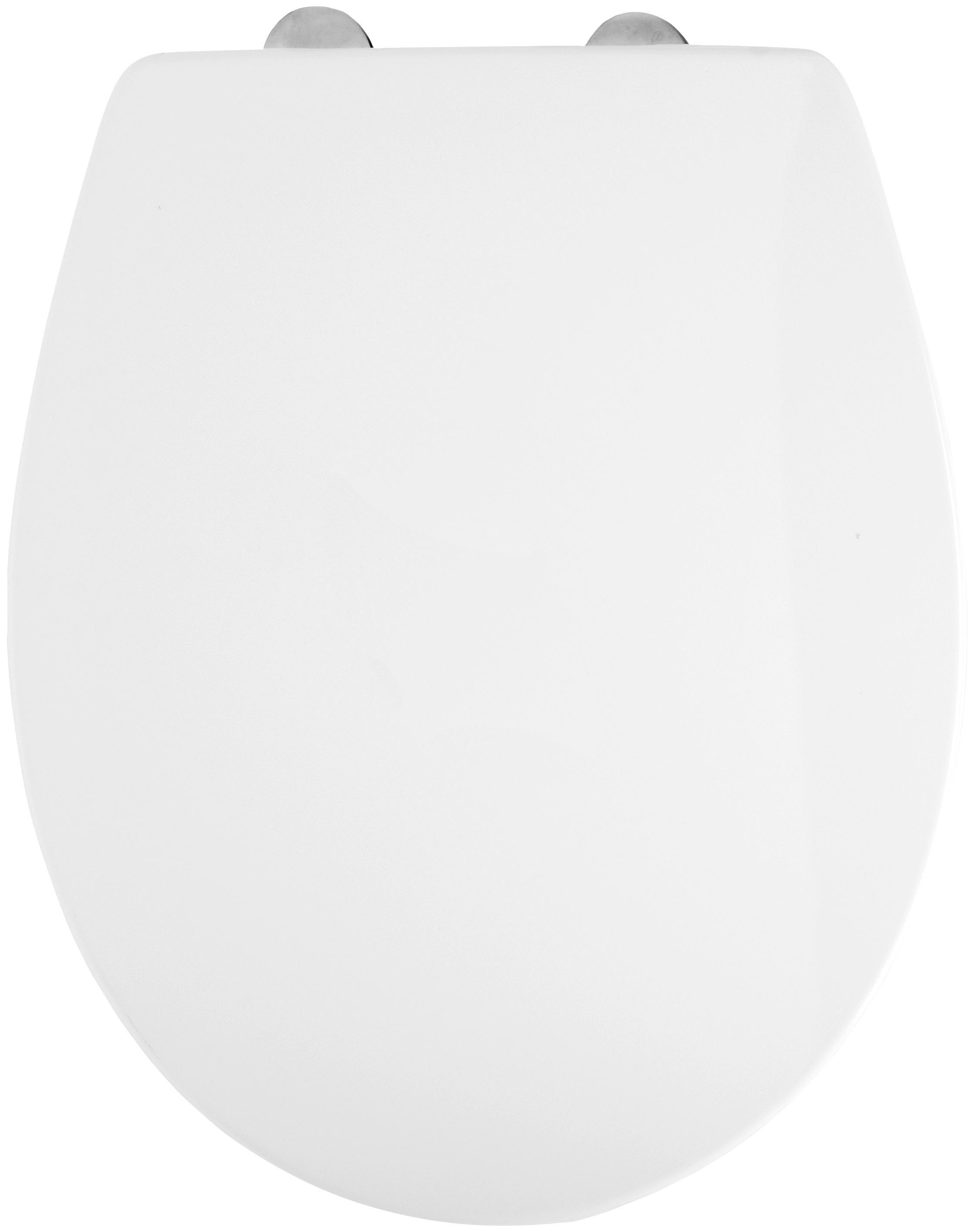 CORNAT WC-Sitz Flaches Design - Pflegeleichter Duroplast - Quick up, Clean Funktion - Absenkautomatik - Montage von oben / Toilettensitz