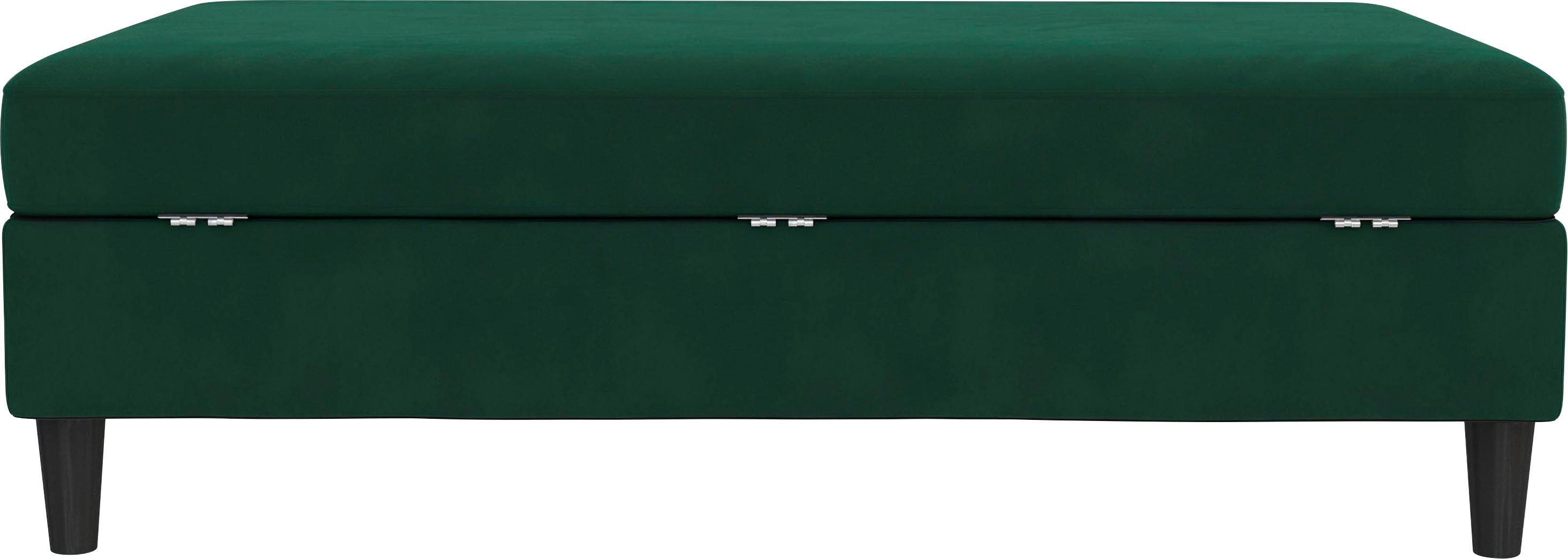 Dorel Home Stauraumhocker Hartford, Polsterhocker mit Stauraum, frei im Raum stellbar, Sitzhöhe 43 cm