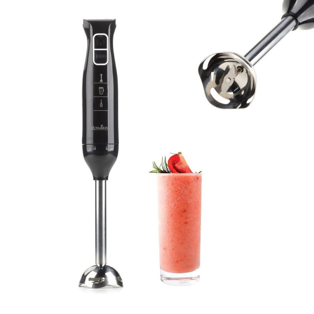 Stabmixer Handmixer mit Turbofunktion Edelstahl Stufenlos einstellbar 38 cm