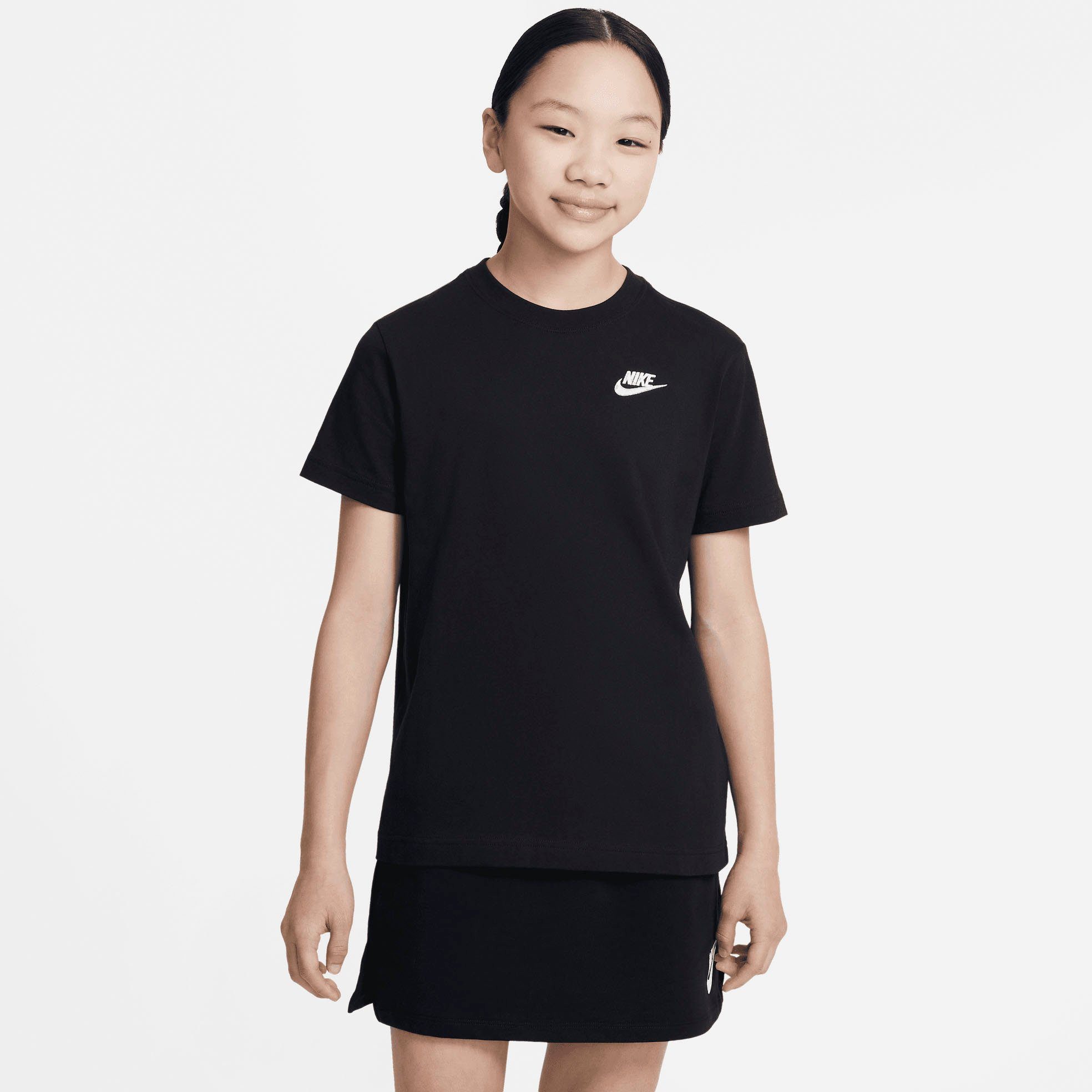 BIG T-Shirt T-SHIRT Sportswear KIDS' Nike (GIRLS) schwarz