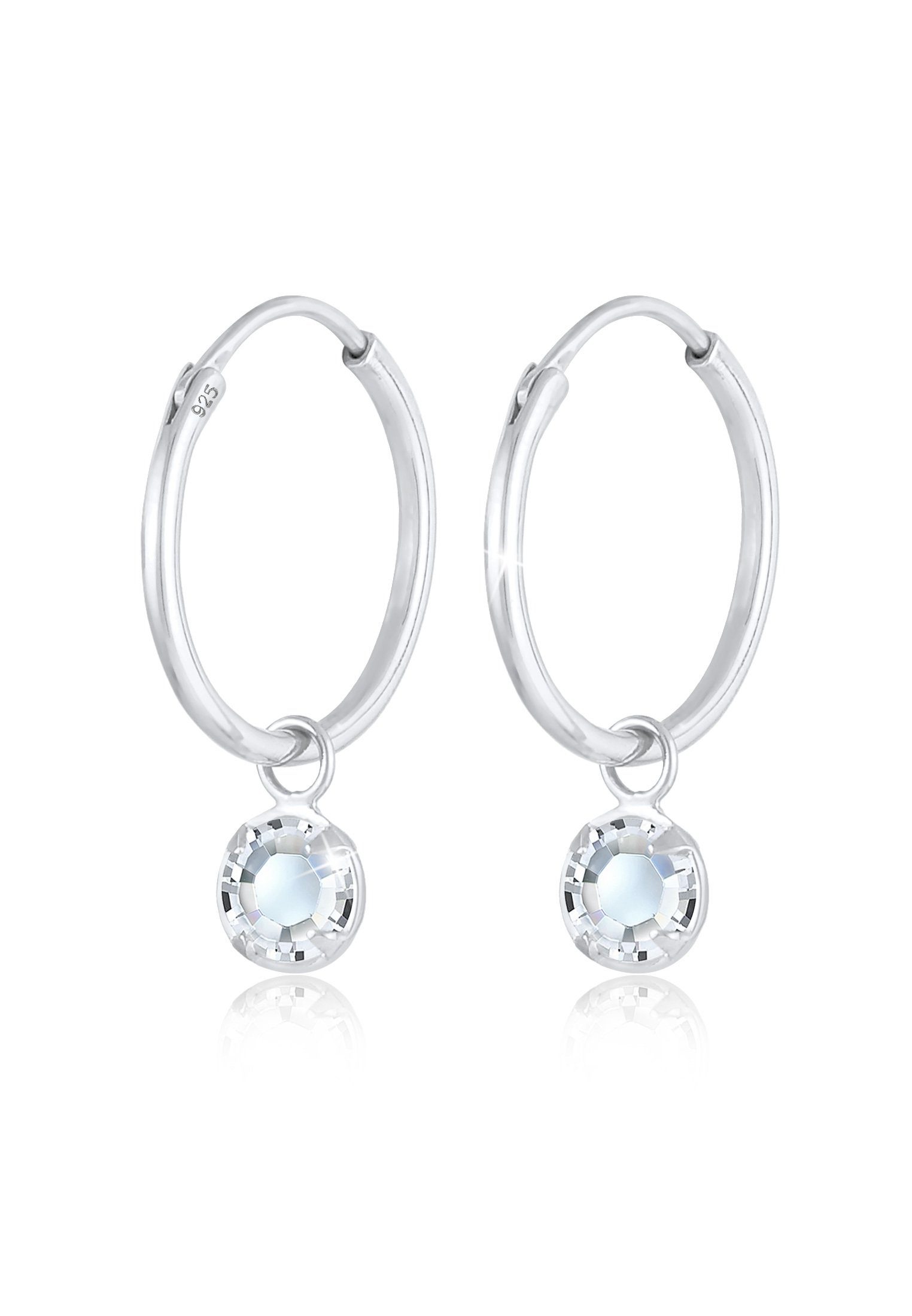 Elli Paar Ohrhänger Creolen Kristalle Einhänger 925 Silber günstig online kaufen