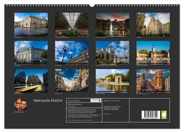 CALVENDO Wandkalender Metropole Madrid (Premium, hochwertiger DIN A2 Wandkalender 2023, Kunstdruck in Hochglanz)