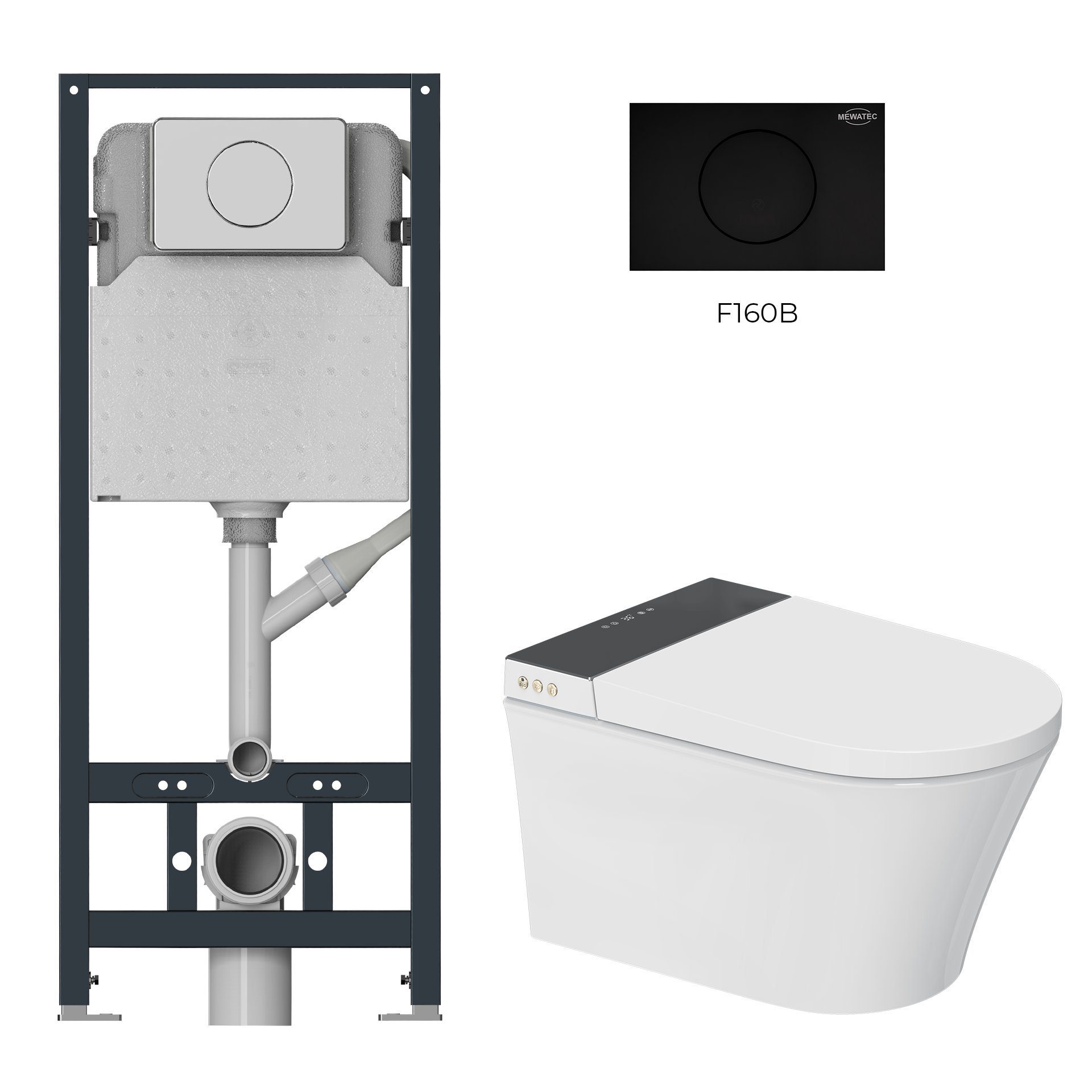 MEWATEC Dusch-WC Kombi-Set Florence Pro Plus günstig online kaufen