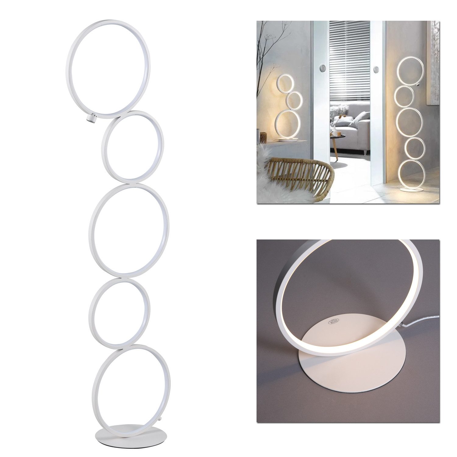 Home4Living Stehlampe Standleuchte Stehleuchte LED 5flg Stehlampe modern 29 günstig online kaufen