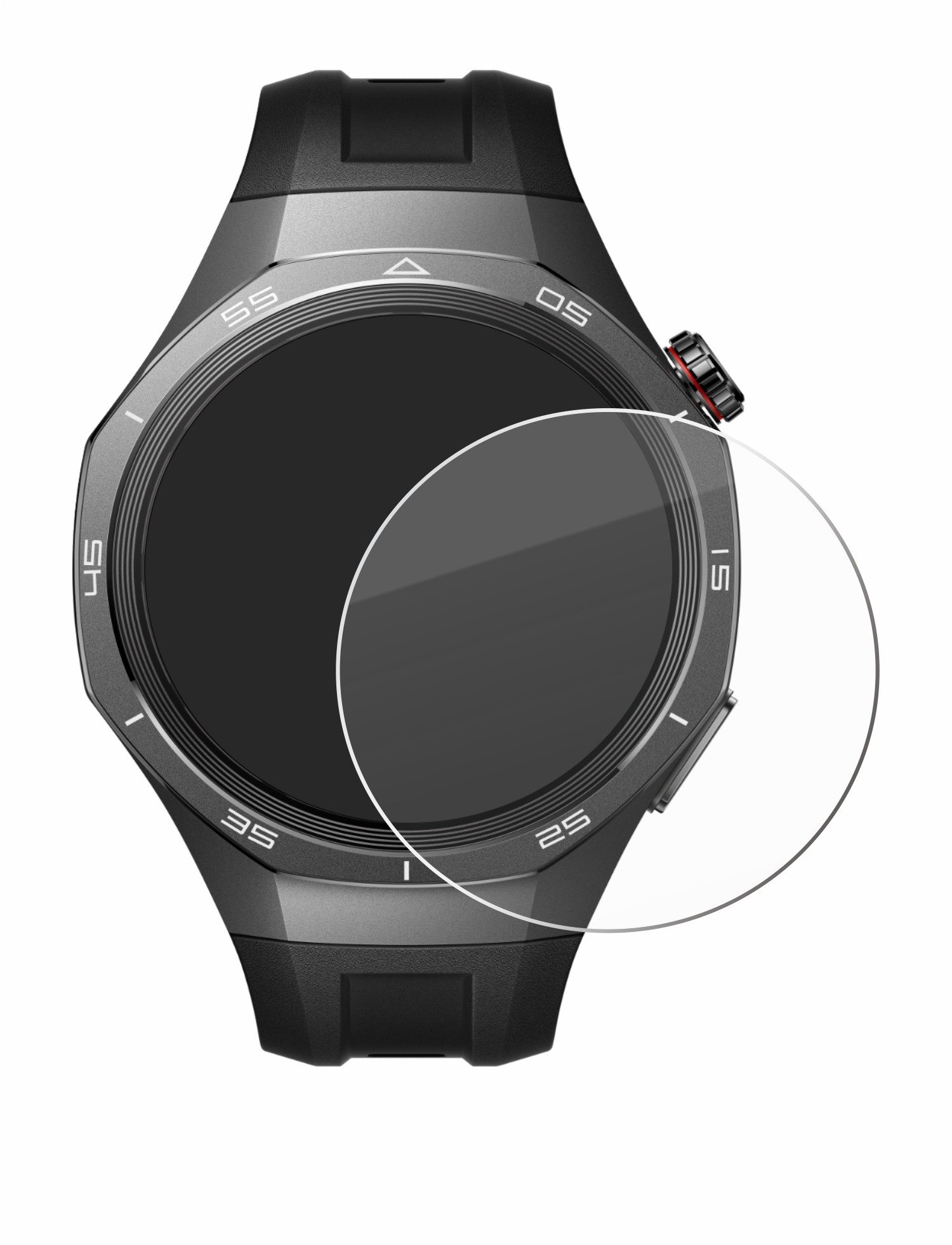 Savvies Displayschutzglas Schutzglas für Huawei Watch GT 5 Pro (46 mm), Displayschutz 9H Glas Klar Transparent