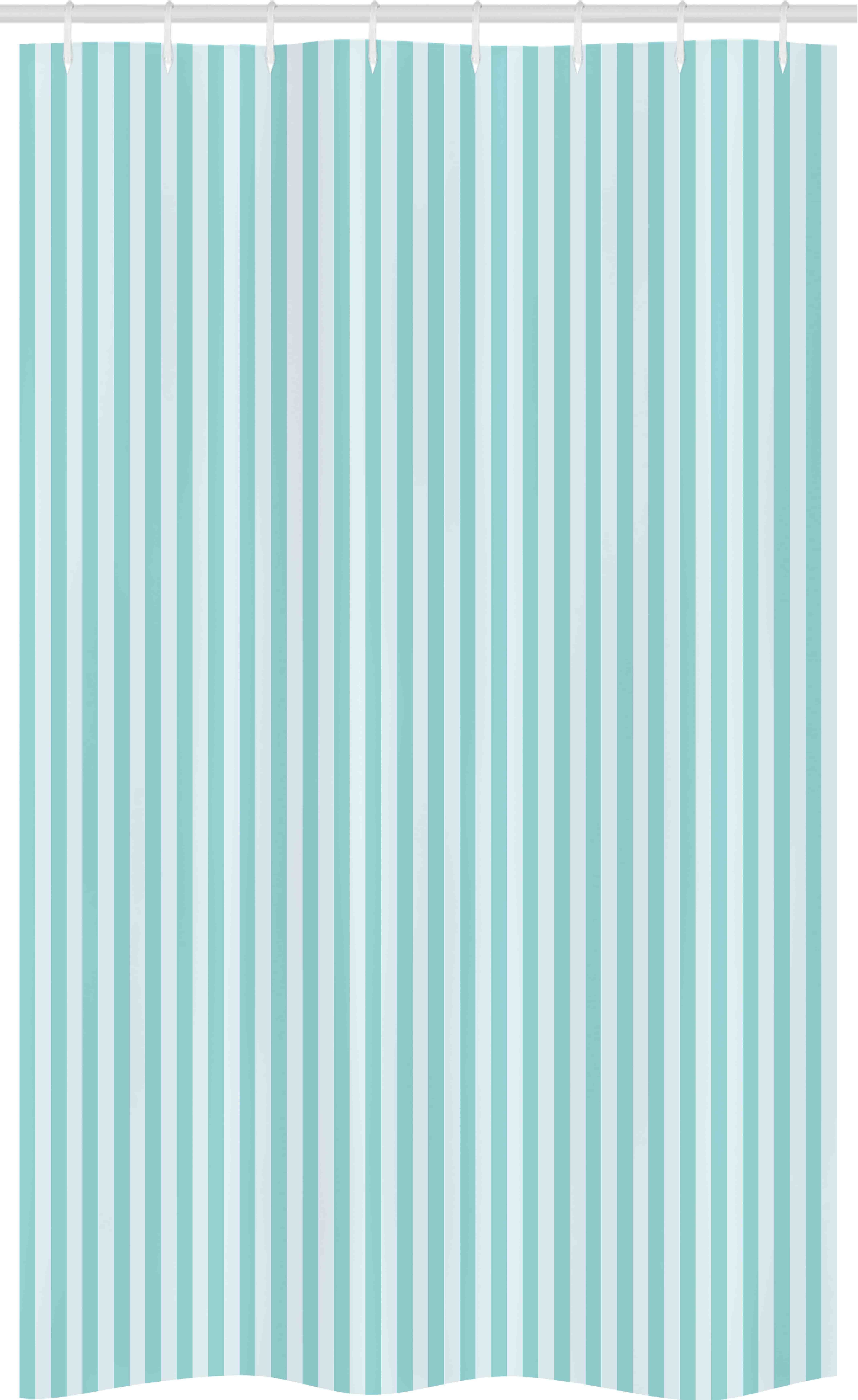Abakuhaus Duschvorhang Badezimmer Deko Set aus Stoff mit Haken Breite 120 cm, Höhe 180 cm, Streifen Vertikale Linie Muster