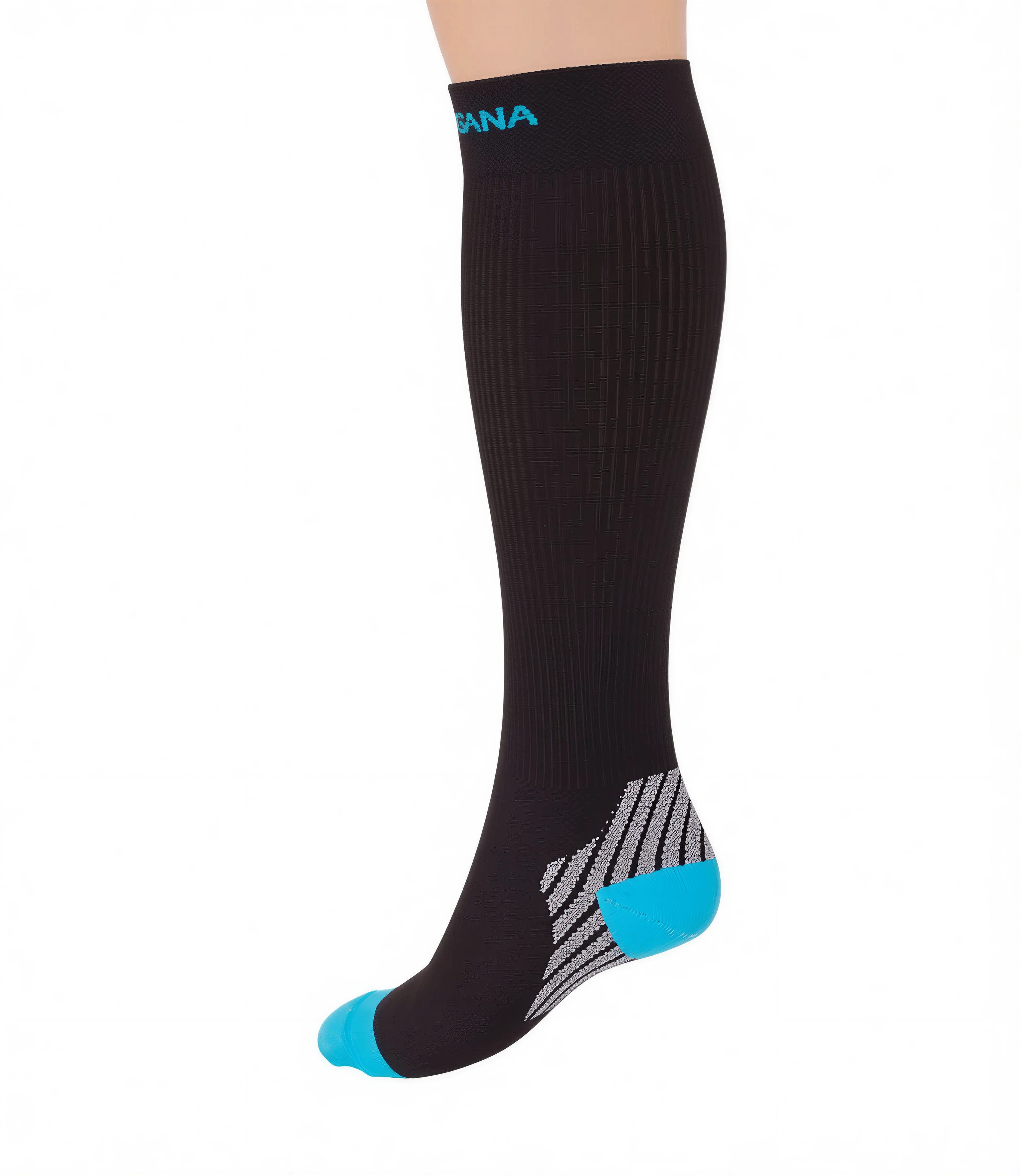 COMPRESSANA Stützkniestrümpfe SPORT SUPPORT Kompression Cool-Effekt (1-Paar, 1 Paar) die Fasermischung wirkt Feuchtigkeitsregulierend