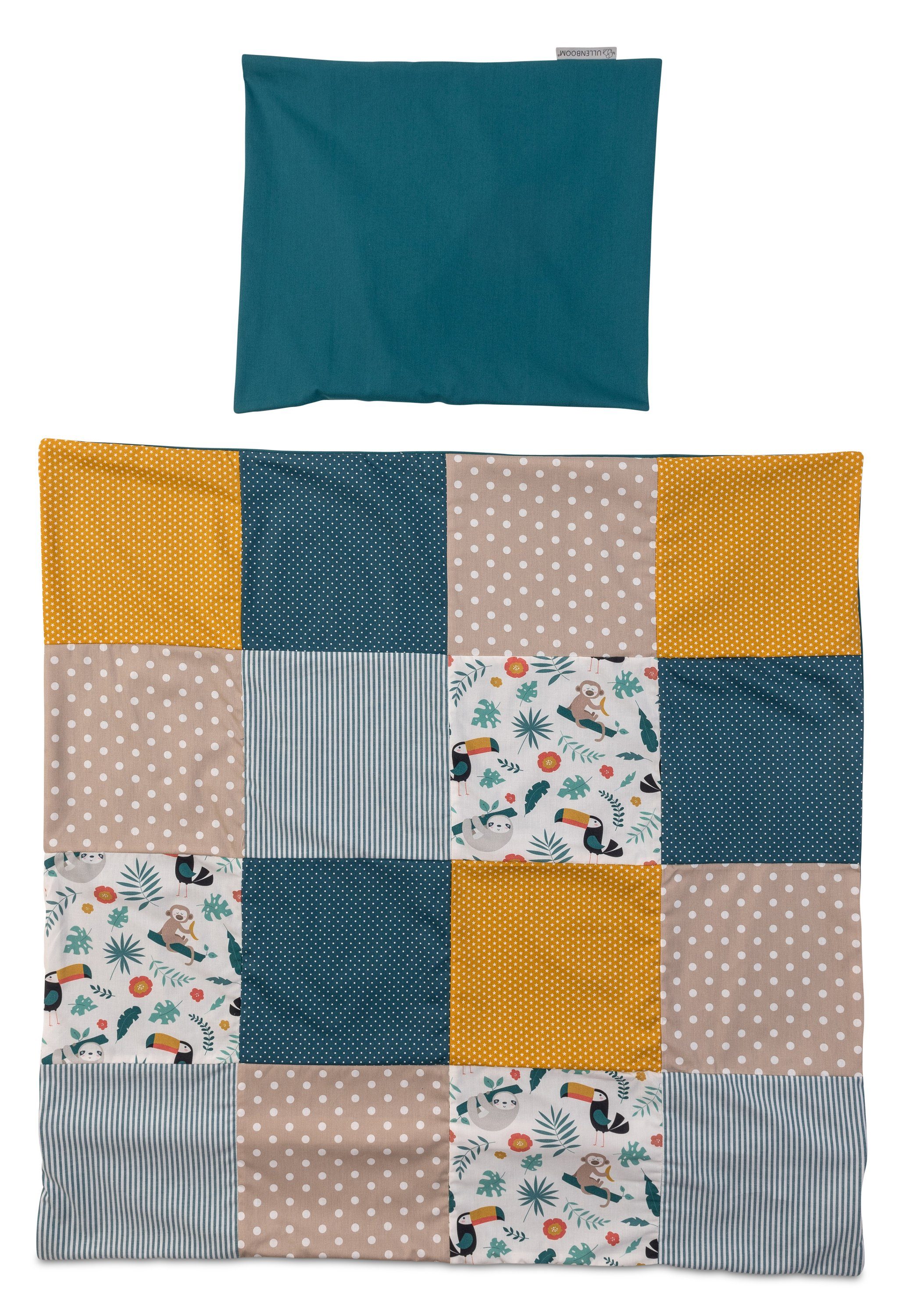 ULLENBOOM ® Kinderbettwäsche Babybettwäsche 2-teilig Dschungel, günstig online kaufen