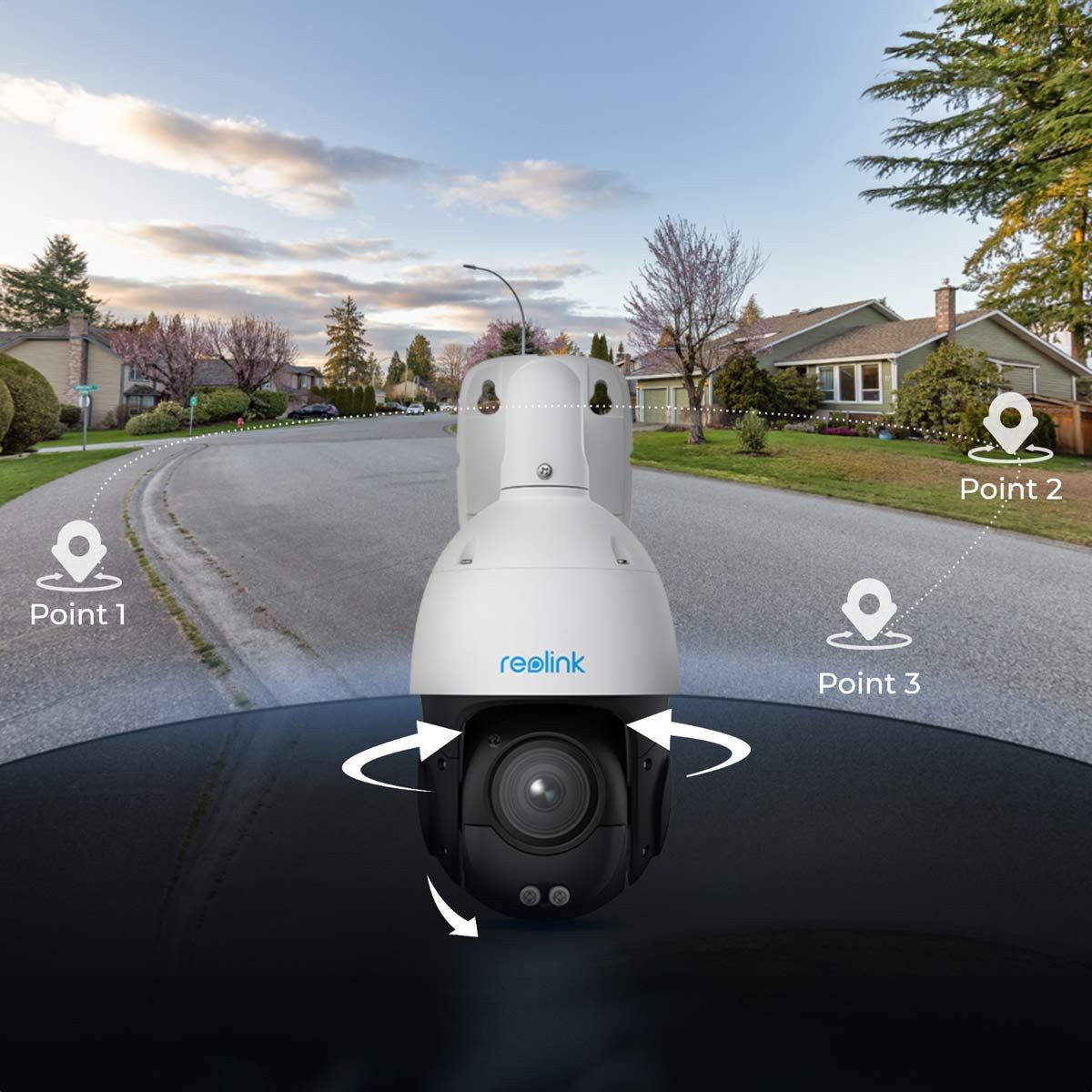 Reolink Überwachungskamera Reolink P850 4K PTZ PoE 16x Zoom automatische Verfolgung (16-fach-Zoom, bis zu 16 Positionen als Patrouillenroute)