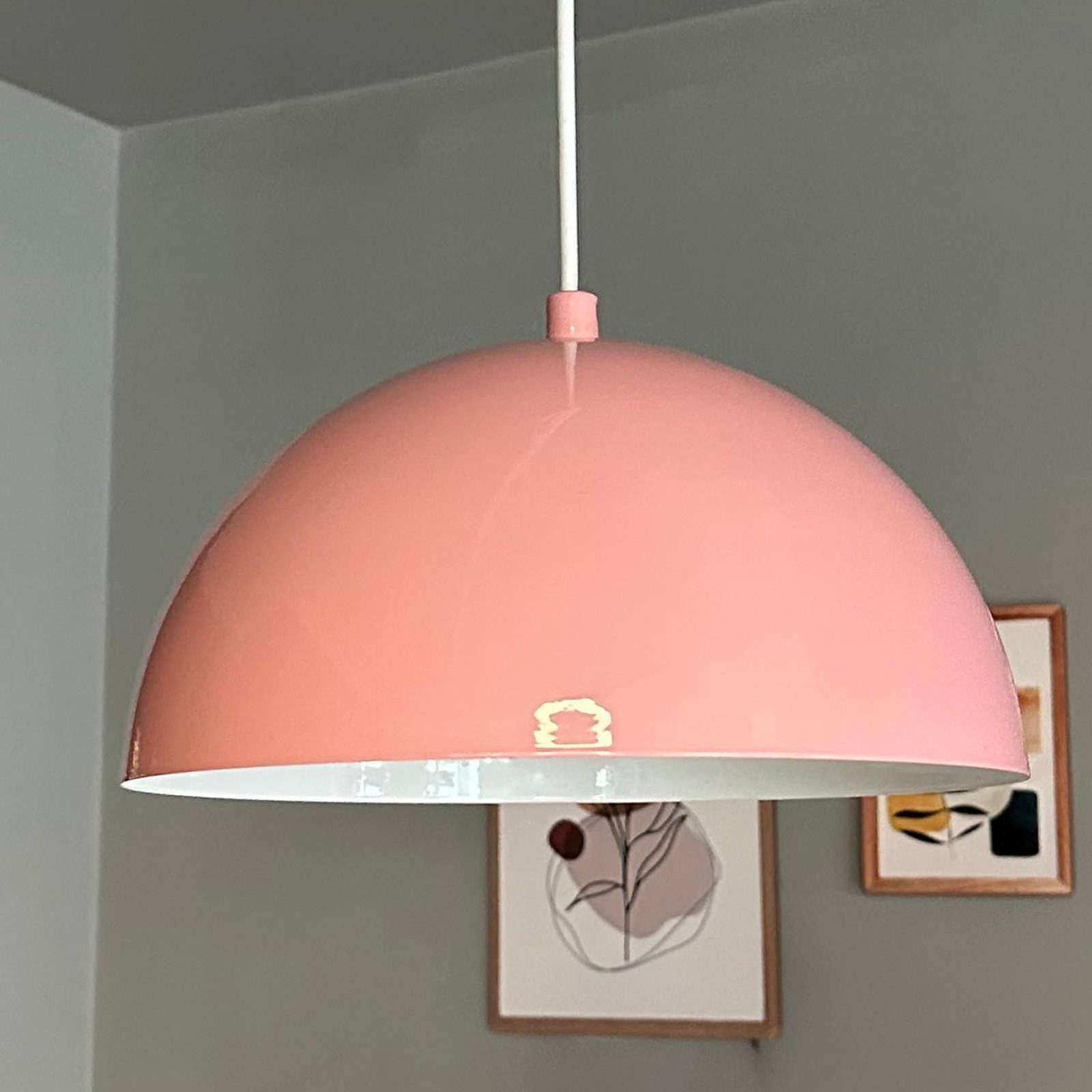 Bamyum Pendelleuchte Bamyum Hängelampe Vintage Ø26 cm E27 Metall Lampe, ohne Leuchtmittel – Bild 5 von 5
