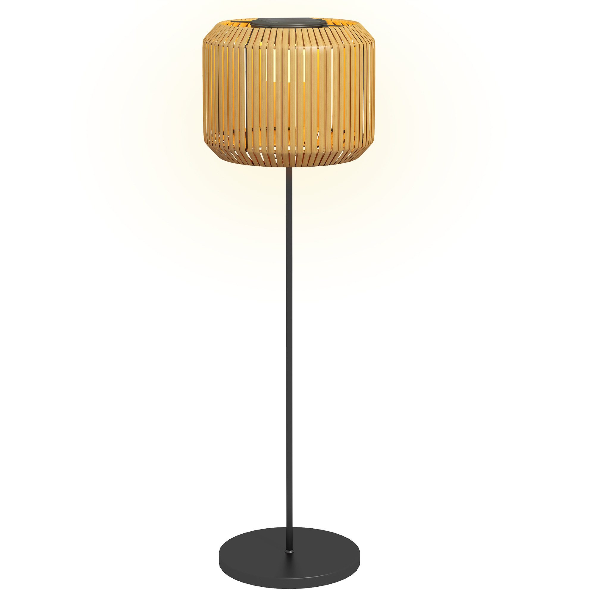 LED Außen-Stehlampe Solarleuchte Solarlampe Wegleuchte mit Warmweiße Licht Stehleuchte