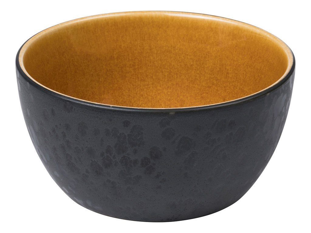 Bitz Schüssel Gastro black / amber, Steinzeug, d: 14 cm / h: 7 cm