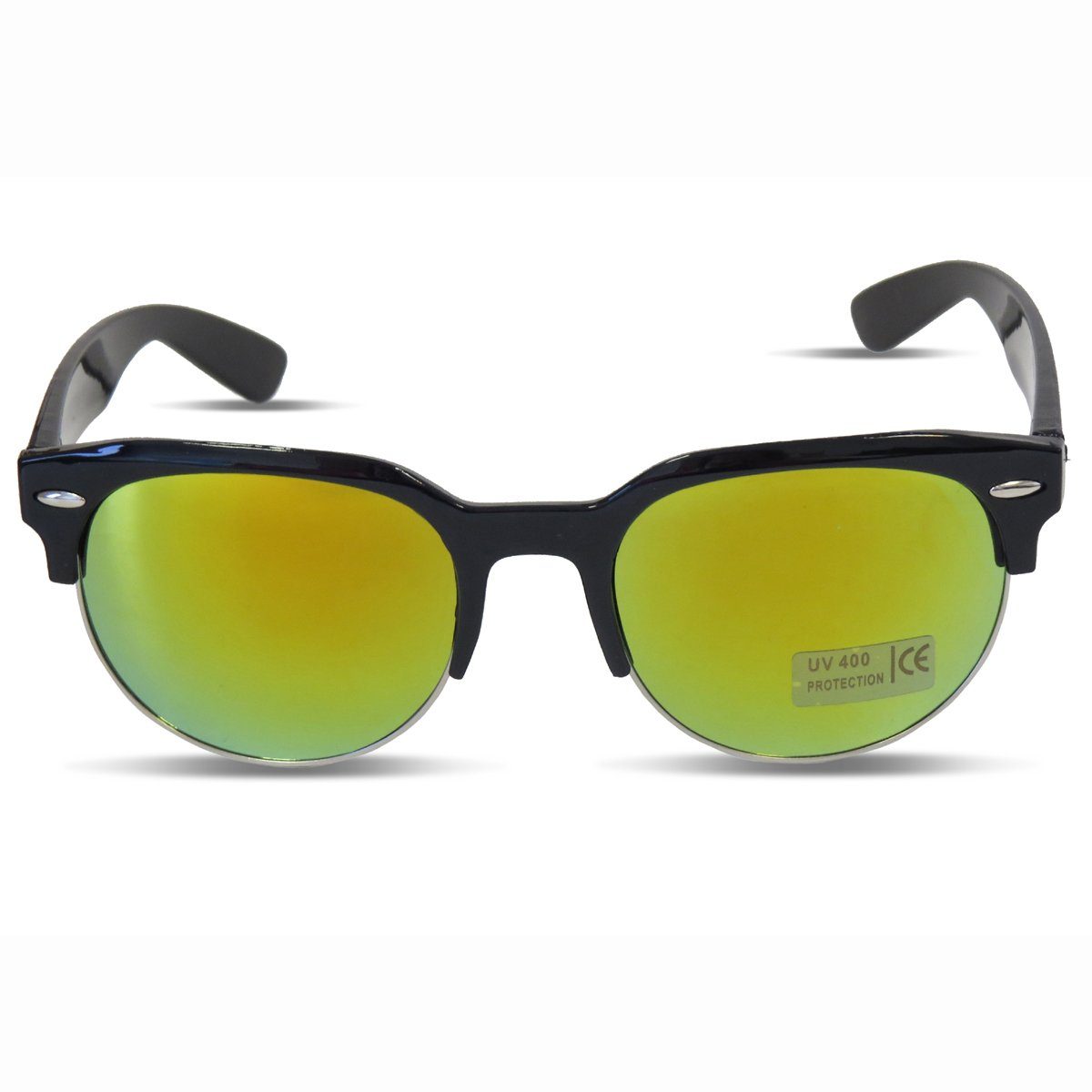 Sonia Originelli Sonnenbrille Sonnenbrille Modern Verspiegelt Klassisch Sommer Onesize schwarz-braun