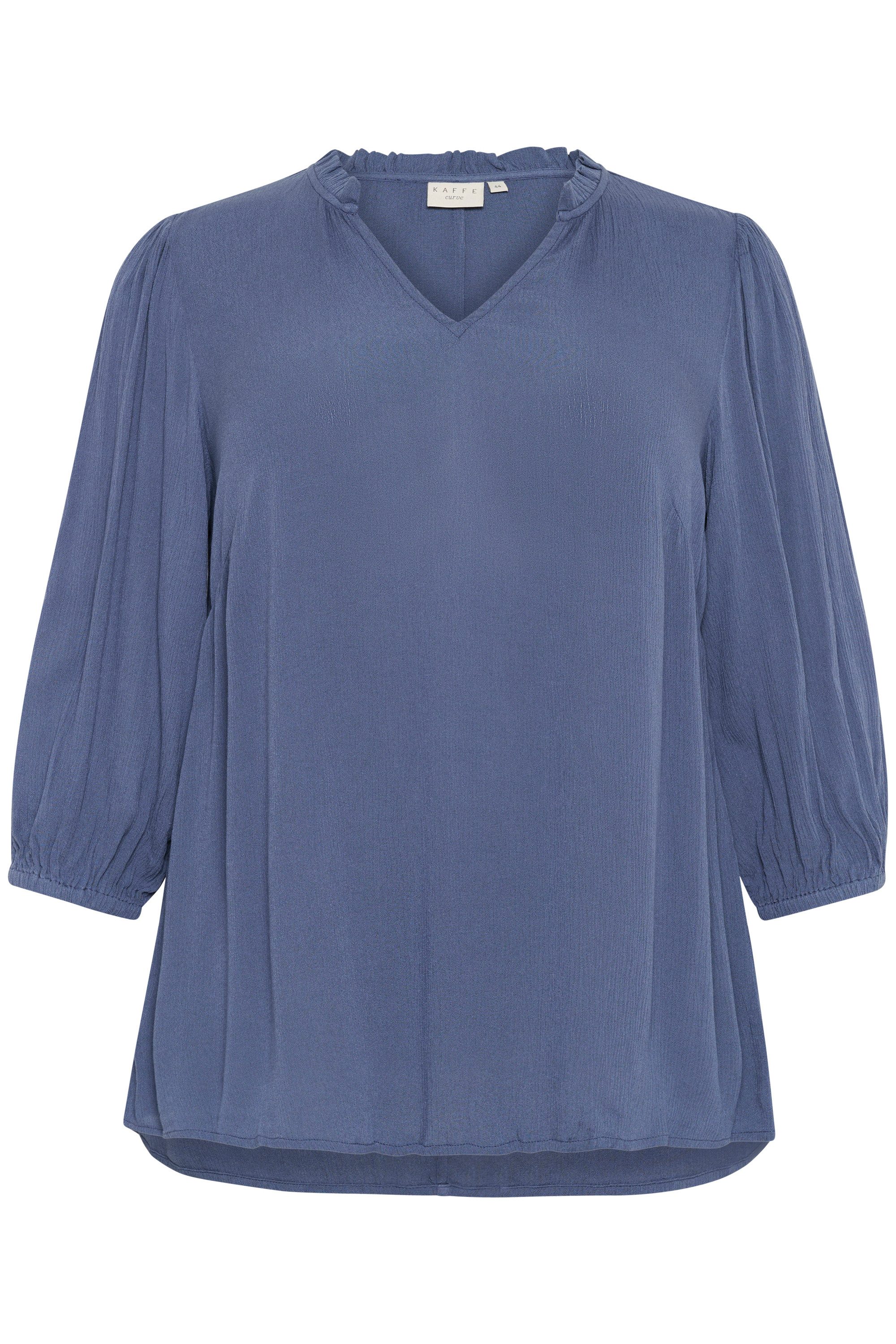 KAFFE Curve Langarmbluse Langarm-Bluse KCkamille Große günstig online kaufen