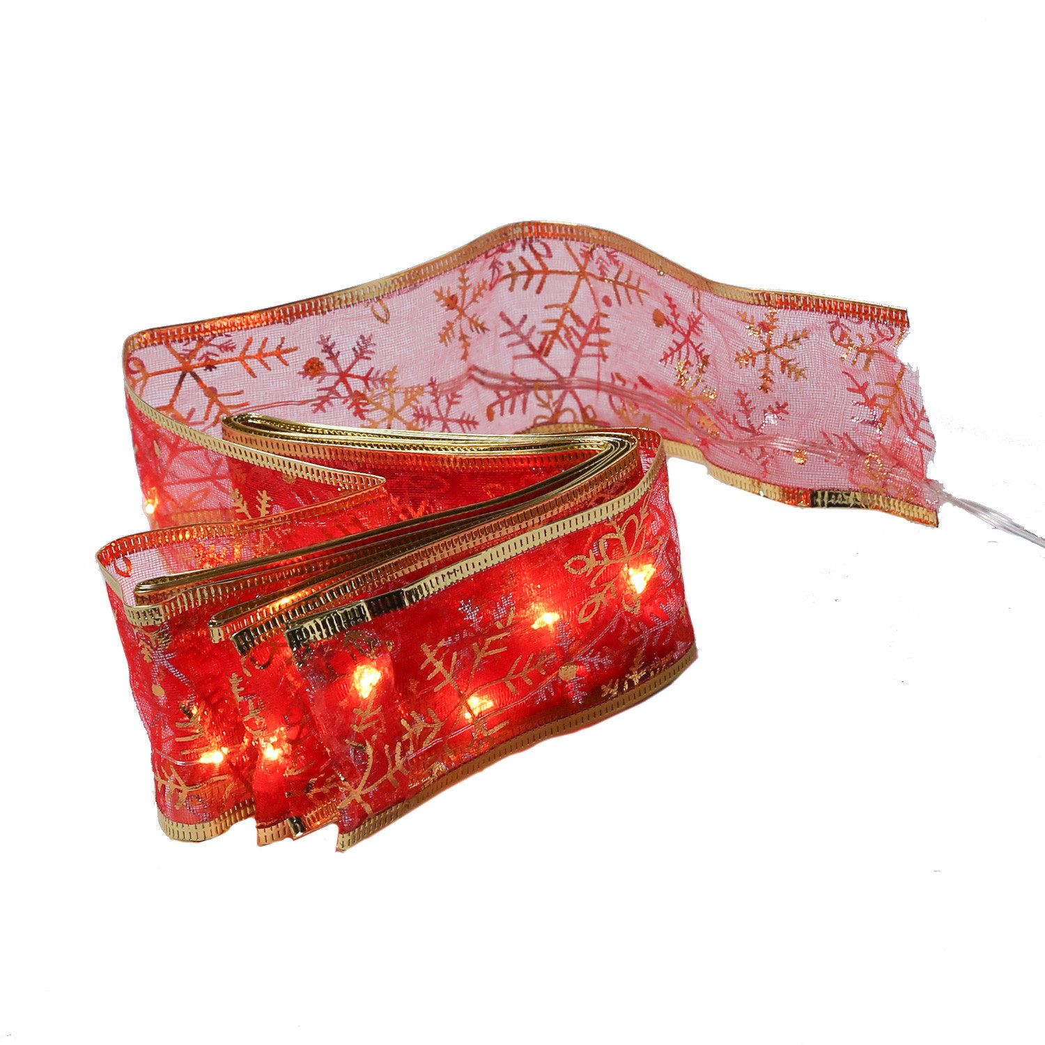 MARELIDA LED-Lichterkette LED Seidenband Geschenkband Schleifenband 30 LED günstig online kaufen