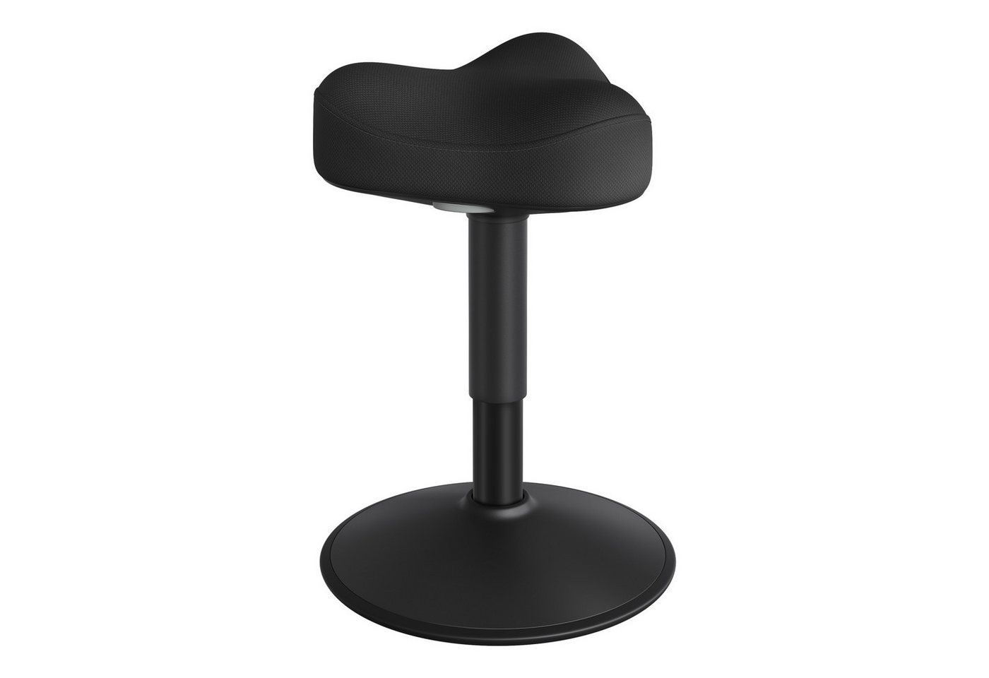 SONGMICS Arbeitshocker Stehhocker, Anti-Rutsch, für Büro und Homeoffice, höhenverstellbar 48-65,5 cm, drehbarer Sattelsitz, aktive Sitzhaltung