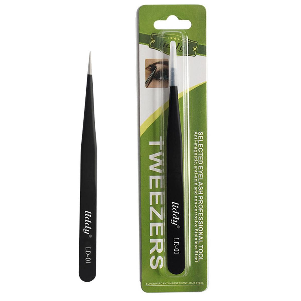 DEBAIJIA Pinzette Wimpernpinzette, präzises Werkzeug für Wimpernverlängerung