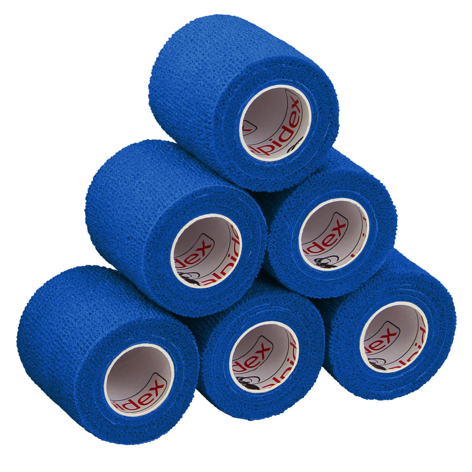ALPIDEX Bandage 6 Rollen Haftbandage 5 cm x 4.5 m selbstklebender Verband