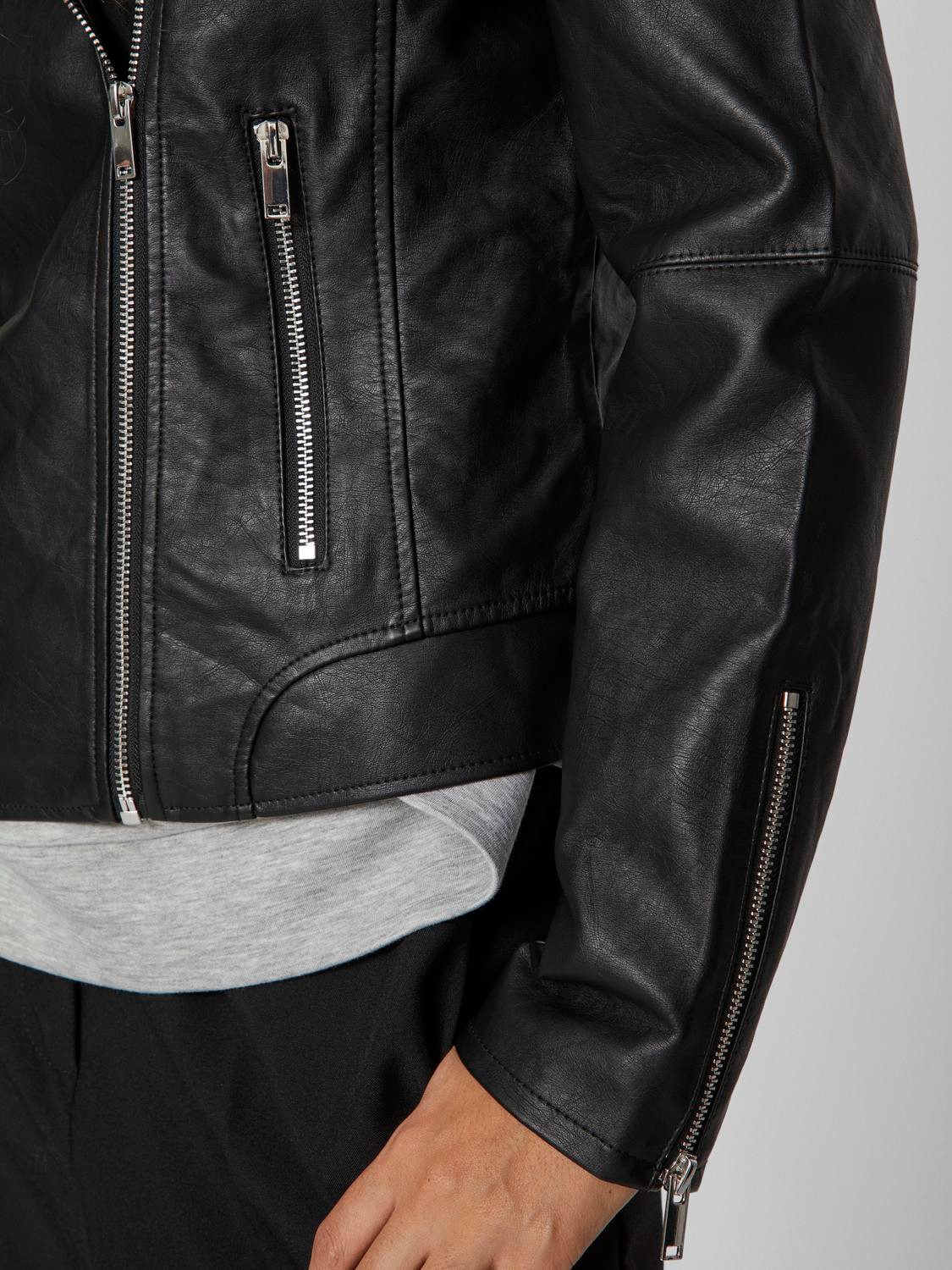 Vila Lederimitatjacke VICARA COATED JACKET - NOOS mit Biker Details