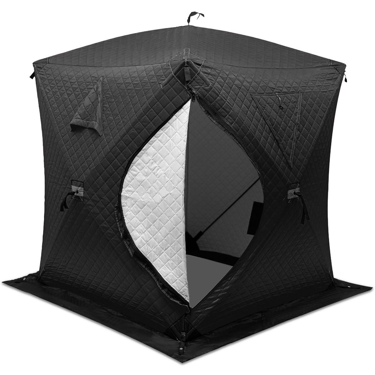 Vanit Bikerzelt Campingzelt Saunazelt 1-2 Personen wasserdicht 180 x 180 x 210 cm GI92