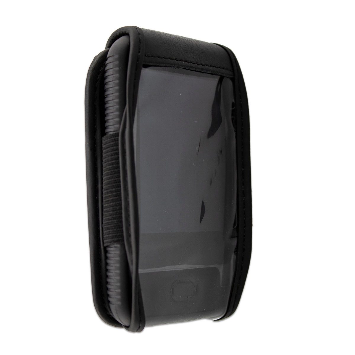 Handytasche Ledertasche für Dexcom G6, mit Gürtelclip schwarz, Echtleder