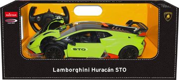 Jamara RC-Auto Deluxe Cars, Lamborghini Huracán STO 1:14, grün - 2,4 GHz, mit LED-Lichtern