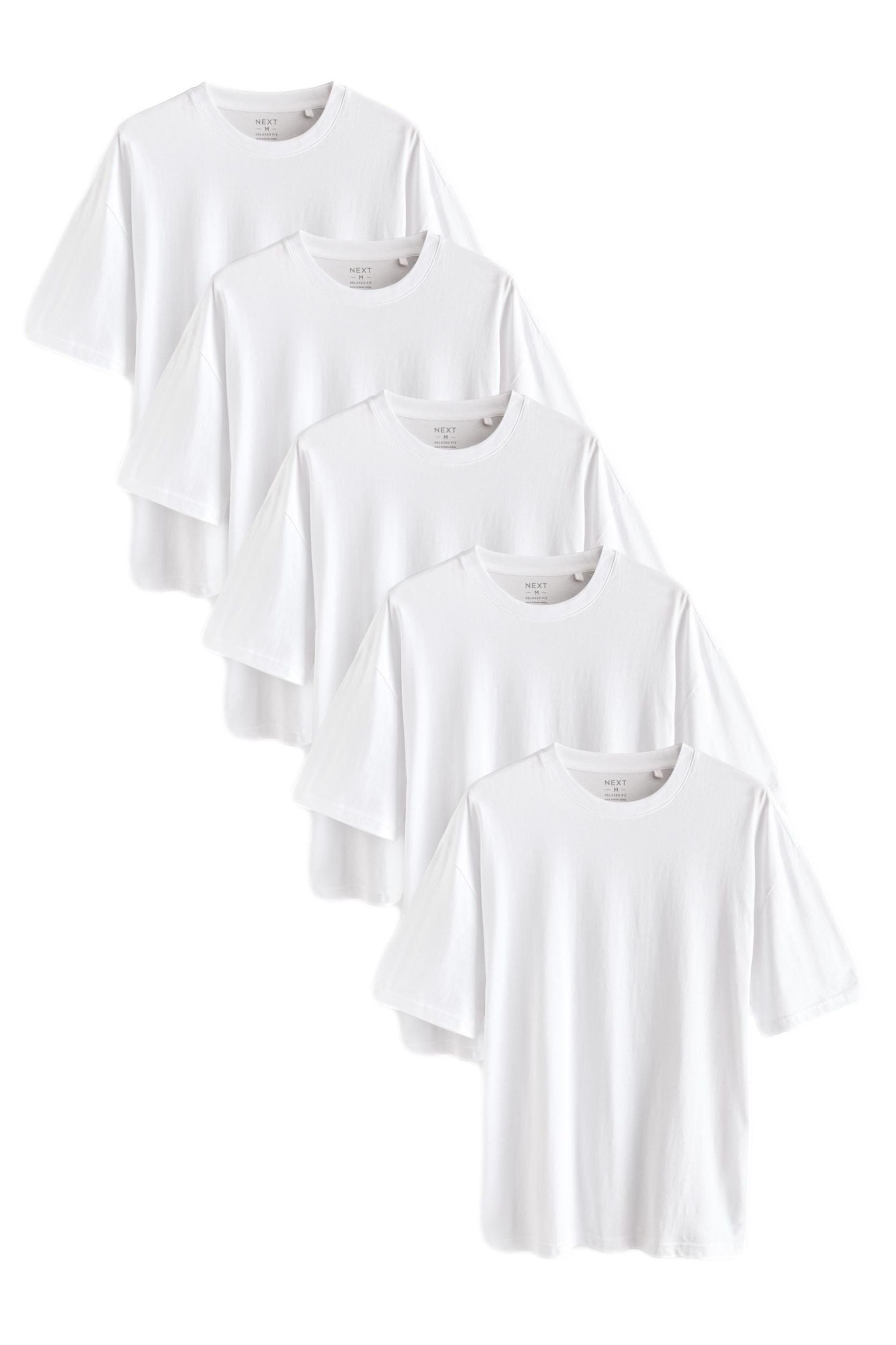 Next T-Shirt Relaxed Fit T-Shirts, 5er Pack (5-tlg) günstig online kaufen