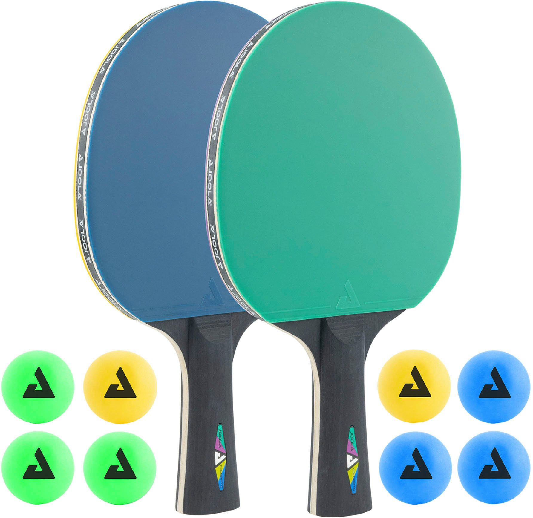 Joola Tischtennisschläger Tischtennisschlägerset-Colorato (Set, 10-tlg)