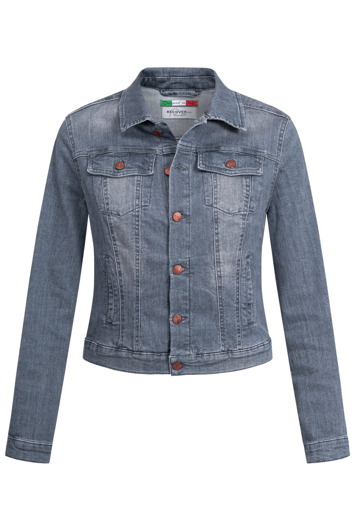 Recover Pants Jeansjacke Recover Pants Jeansjacke Chic klassicher Jeansjacken-Style