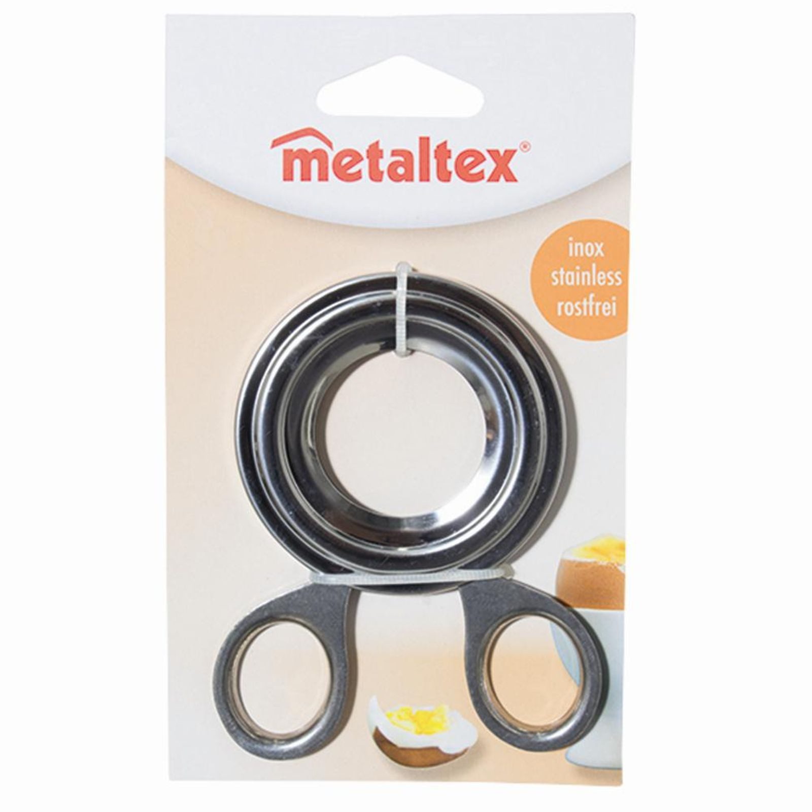Metaltex Eierschneider Eierköpfer Edelstahl 10,5 cm