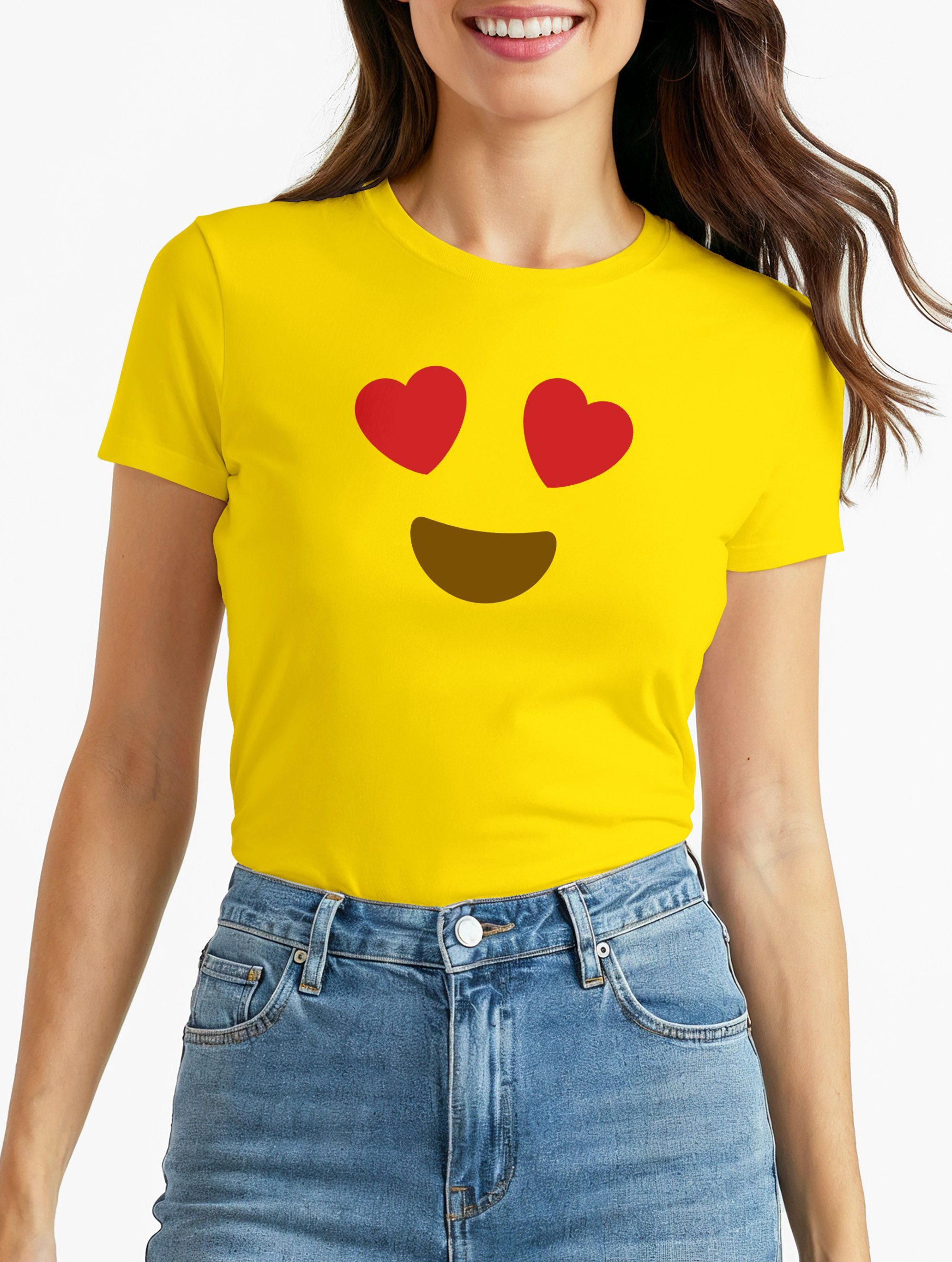 MoonWorks Print-Shirt Damen T-Shirt Gruppenkostüm Fasching Karneval Jungges günstig online kaufen