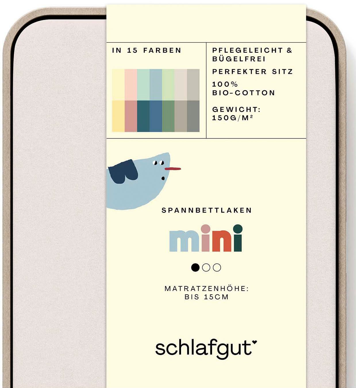 Schlafgut Spannbettlaken Casual Mini Spannbettlaken, Jersey, günstig online kaufen