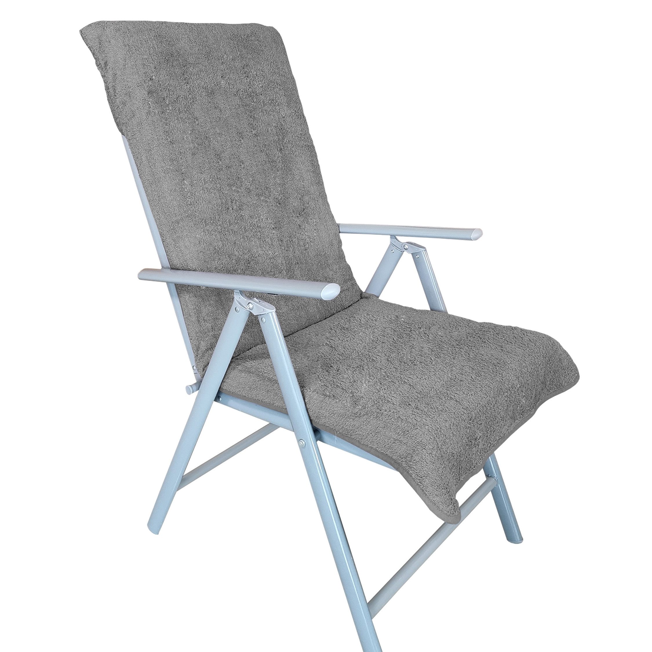 NYVI Strandtuch Frottee Schonbezug für Gartenstuhl NYVISpa 60x130 cm, Frottee, Hygiene Auflage für Hochlehner Gartenstühle