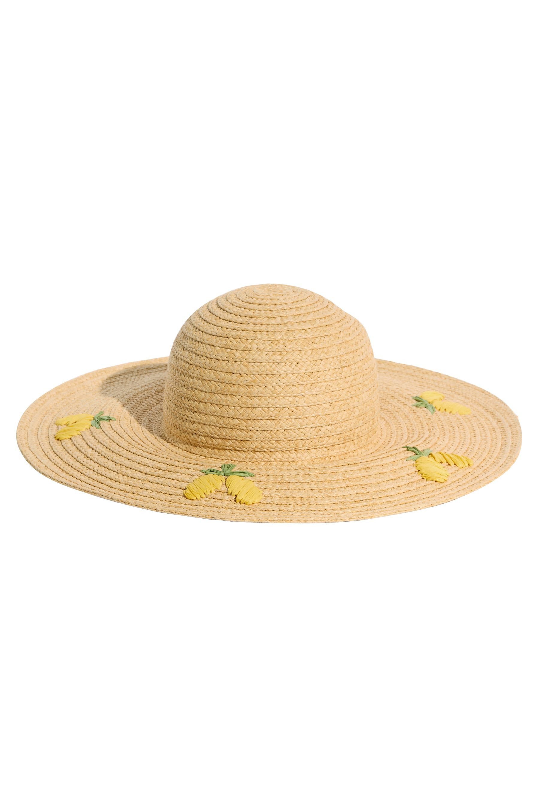 Love & Roses Sonnenhut Love & Roses Schlapphut mit Stickerei (1-St)
