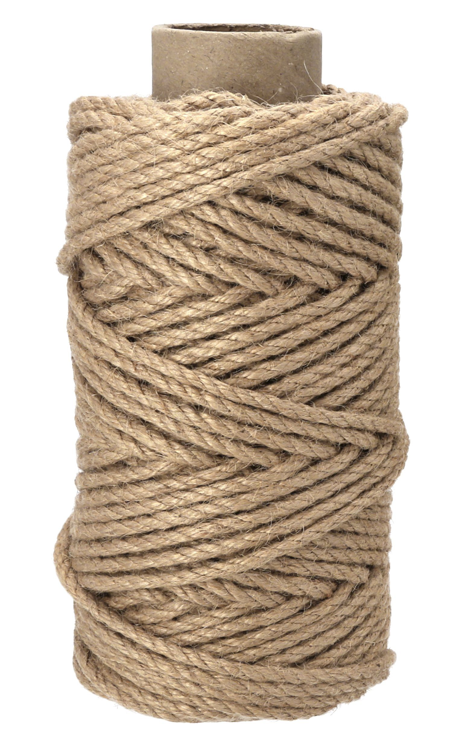 Lantelme Spalier 50 Meter Sisal Seil Wetterfest Garten Pflanzenschnur Bindeschnur, 1 St., Bindeschnur für Pflanzen, Bäume, Sträucher Witterungsbeständig