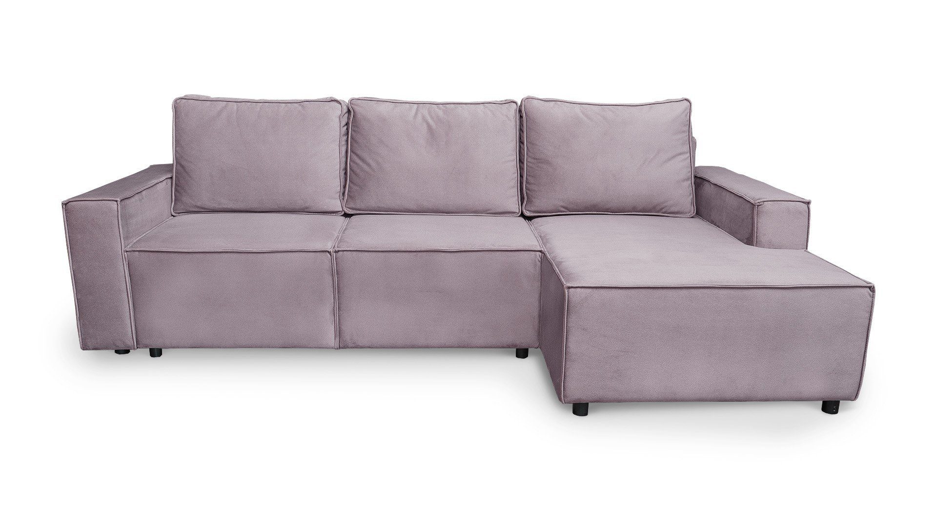 Ein mit Armando - bequemes - Siblo Ecksofa modernes minimalistisches Schlaffunktion Ecksofa Bettzeugbehälter Wohnzimmer Ecksofa Rosa -