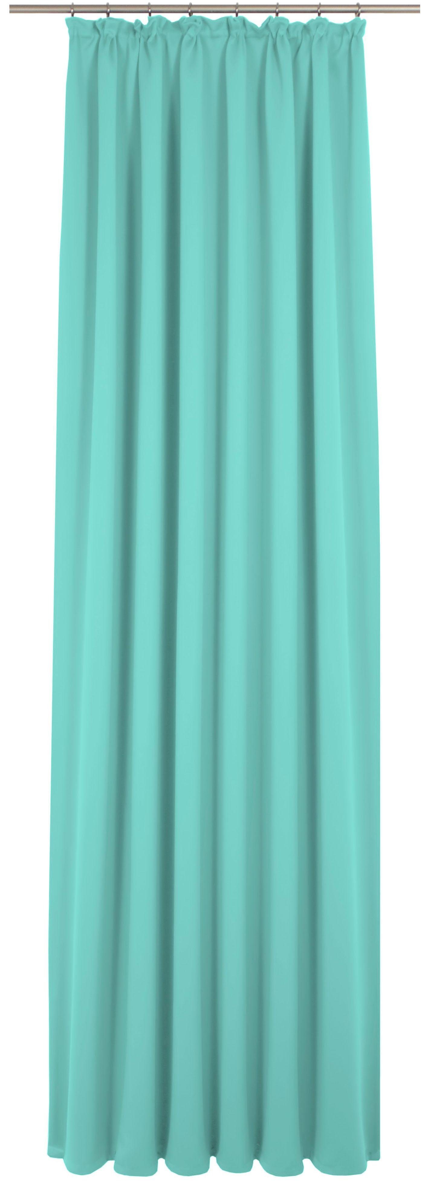 Vorhang verwebt Kräuselband (1 blickdicht, Seiden-Garn grün echtes St), Peschiera, Wirth,